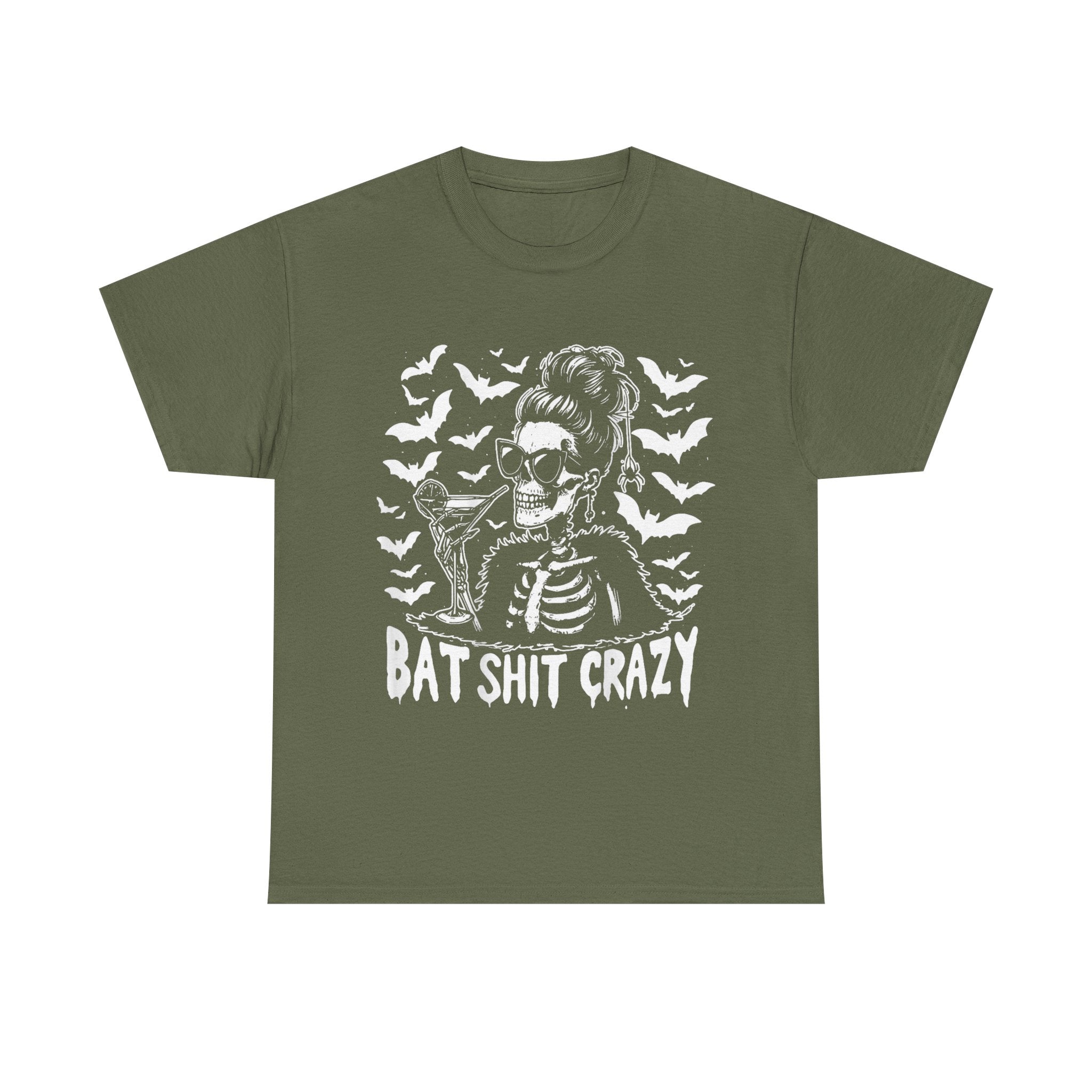Funny T-Shirt - Bat Shit Crazy Tee Shirt - Gift For Witch - Wicken T Shirt For Witches - NEW