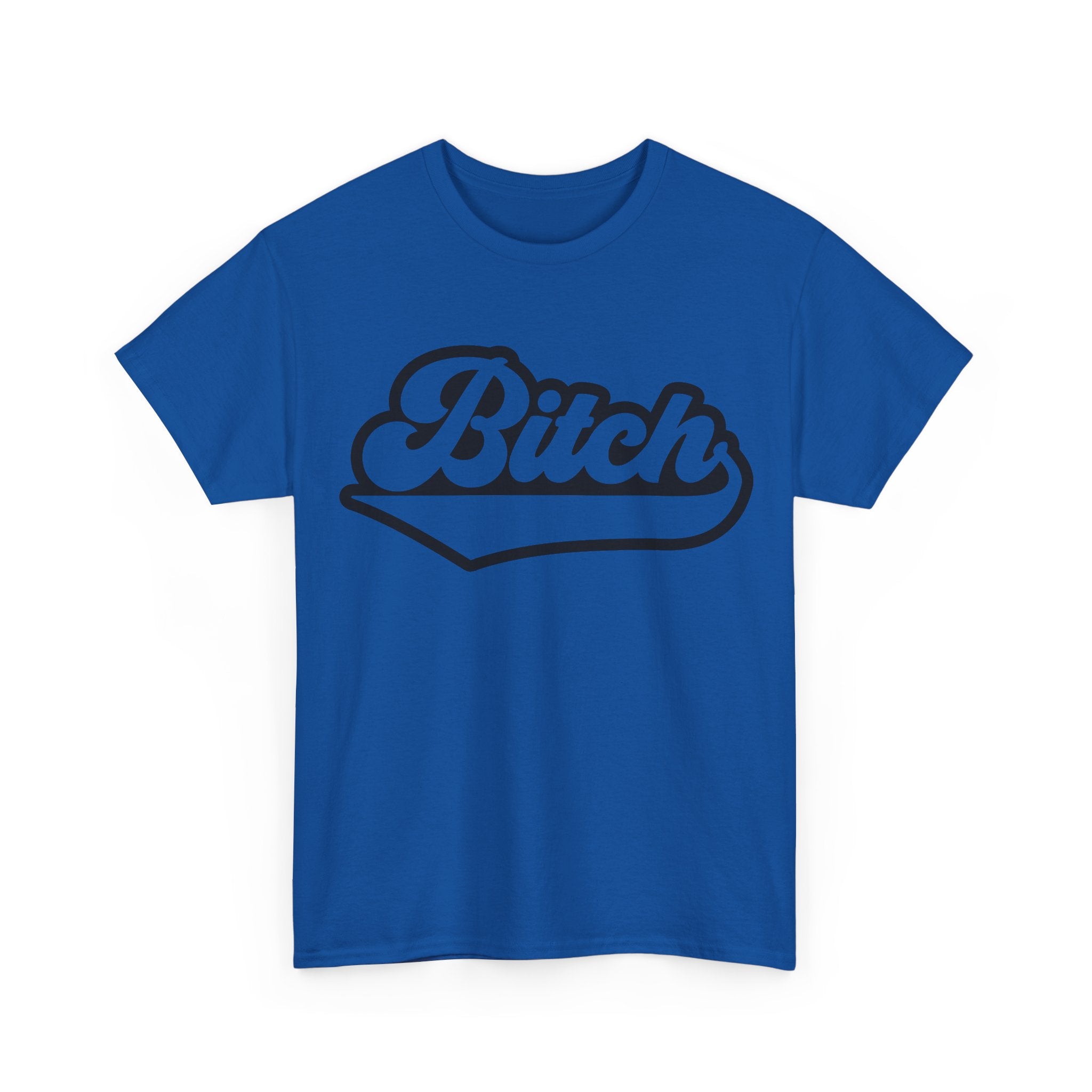 Graphic Tee - Bitch - Funny Rude Adult Script Logo T‑Shirt Gift for Her