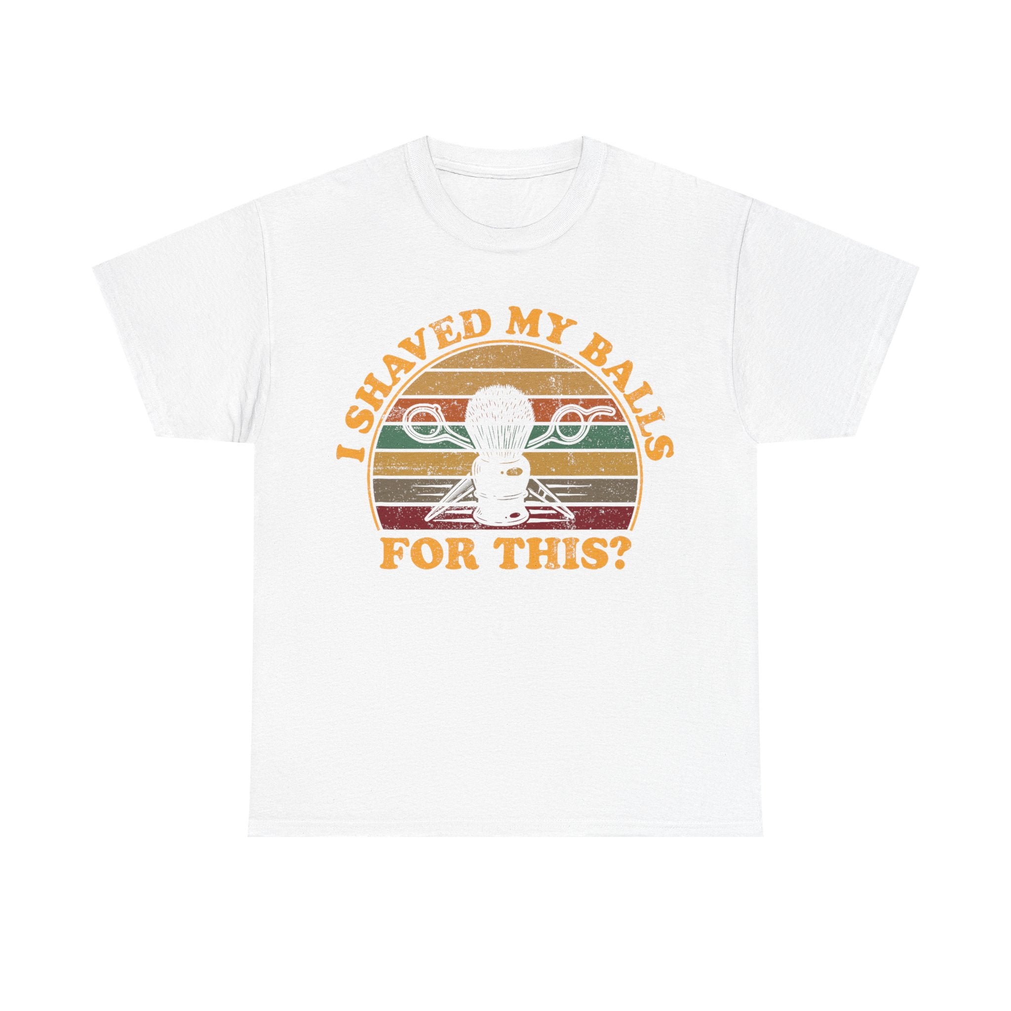 Funny Golf T-Shirt - I Shaved My Balls For This - Curb Your Enthusiasm - Rude Gift Tee Shirt