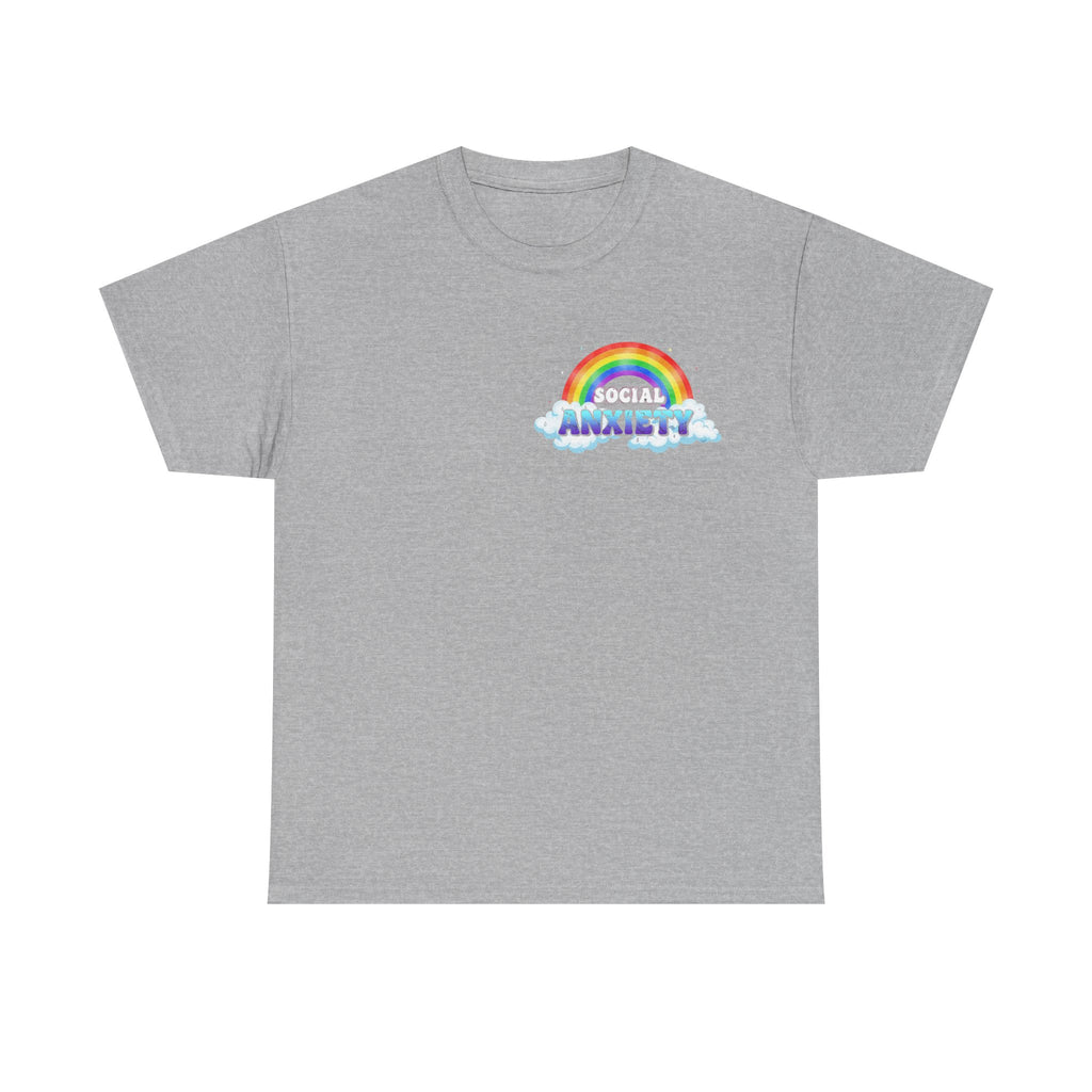 Social Anxiety Rainbow T-Shirt - Autism ADHD Neurodiverse Tee Shirt Gift