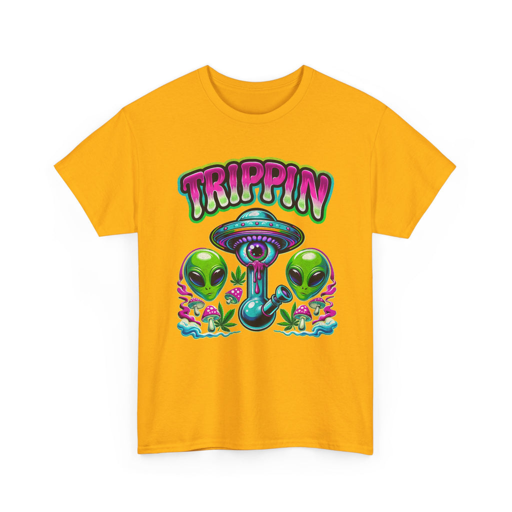 Trippin' Alien Mushroom Tee - Funny Psychedelic T-Sirt Gift
