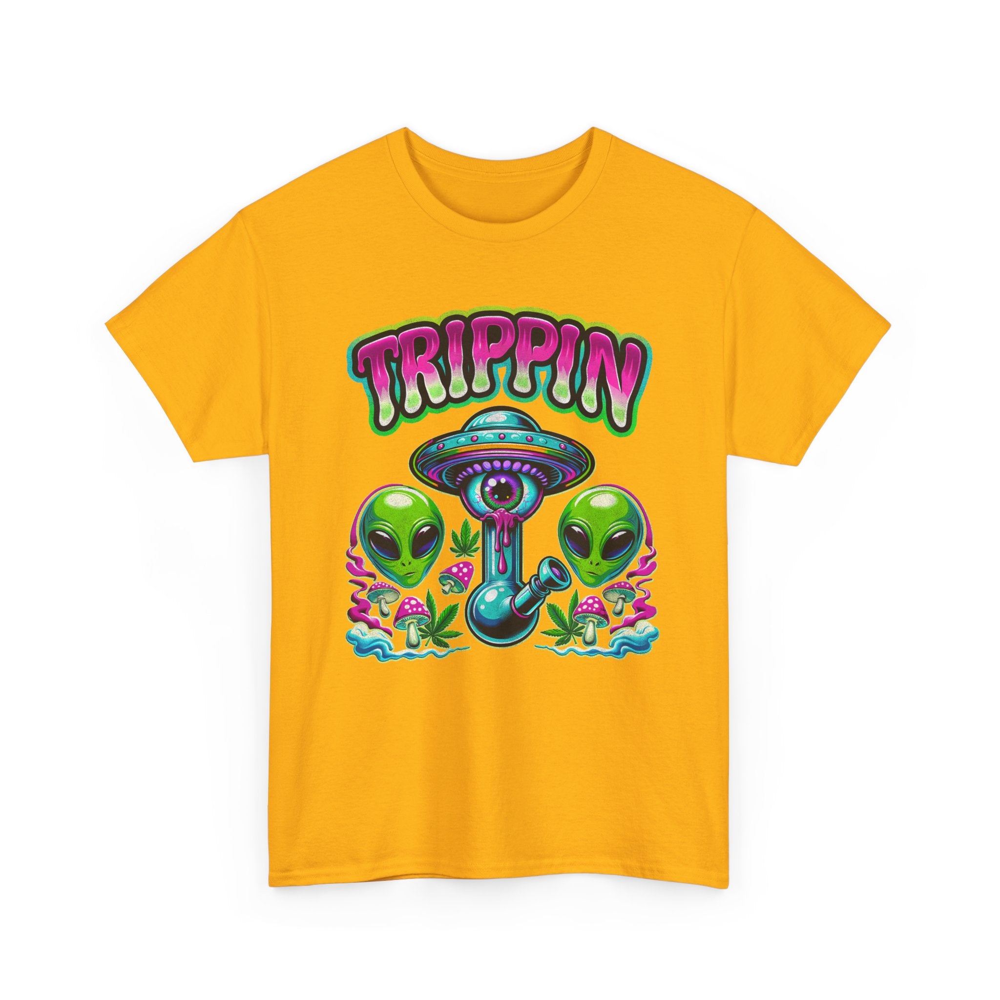 Trippin' Alien Mushroom Tee - Funny Psychedelic T-Sirt Gift