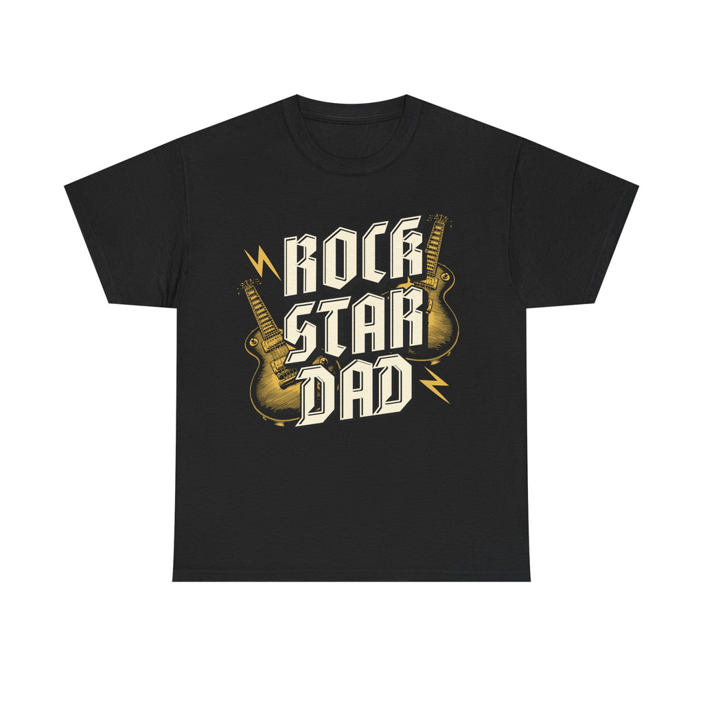 Rock Star Dad T-Shirt - Fathers Day Dads Birthday Gift Tee Shirt - NEW
