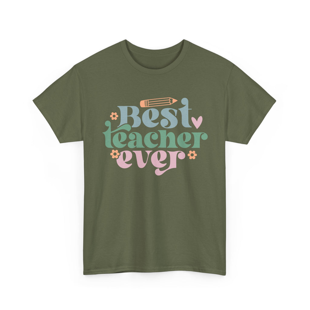 Best Teacher Ever Tee Shirt - T-Shirt Gift - Present For Teachers - NEW