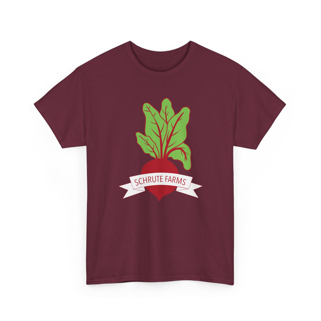 T-Shirt - Schrute Farms Beet Graphic Tee Shirt - Dwight - The Office US - NEW