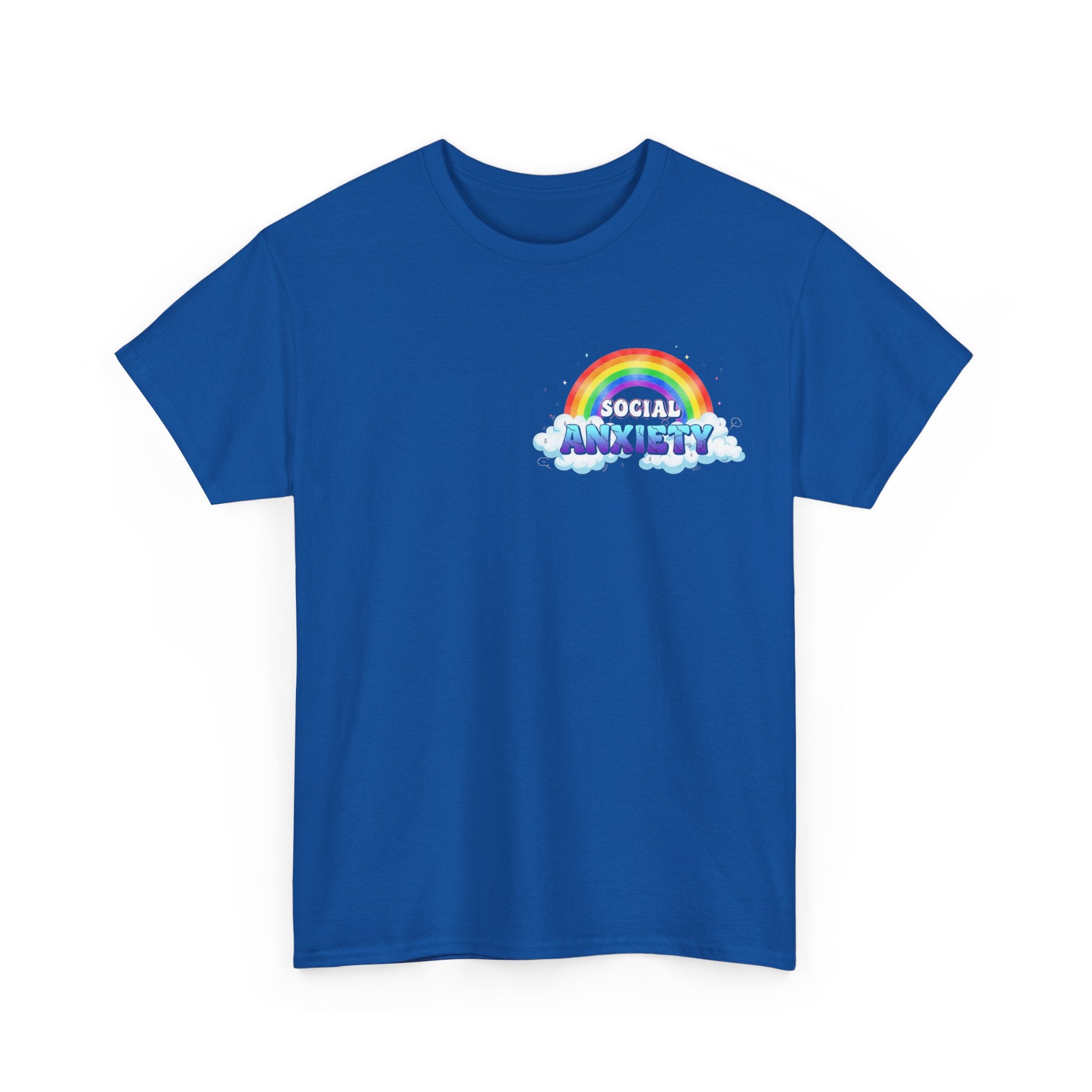 Social Anxiety Rainbow T-Shirt - Autism ADHD Neurodiverse Tee Shirt Gift
