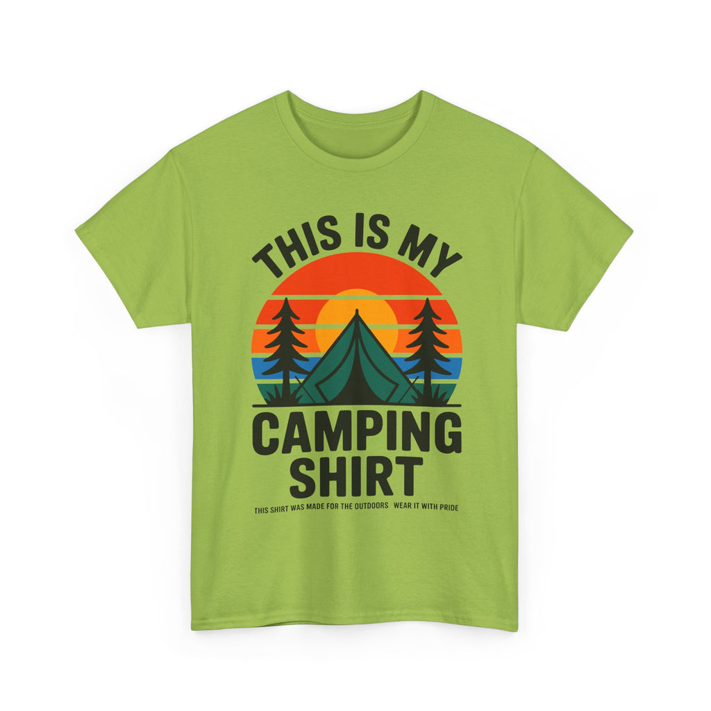 T-Shirt - This Is My Camping Shirt - Funny T Shirt Gift For Campers - Vanlife Tee For Campervan Vanlifers