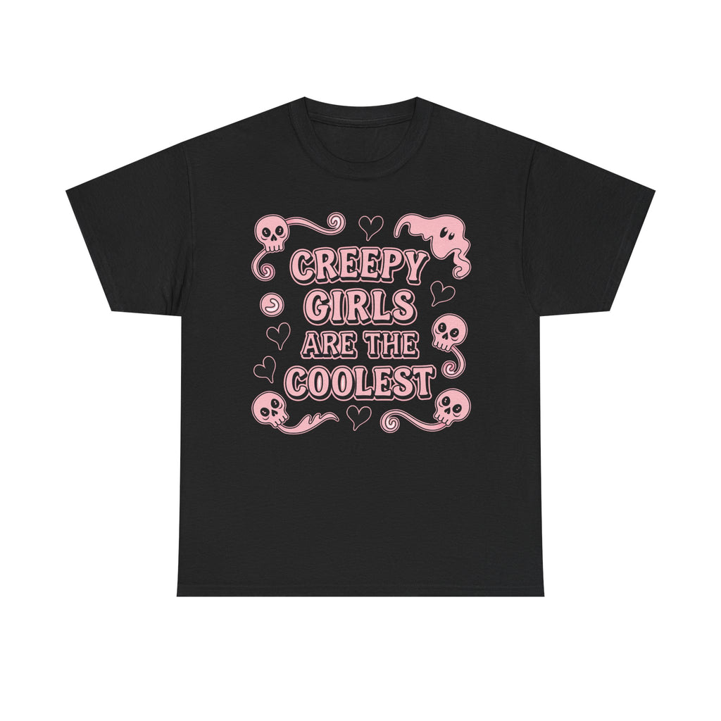 Funny Witch T Shirt - Creepy Girls Are The Coolest - Tee Shirt For Witches - Wicken T-Shirt Gift NEW