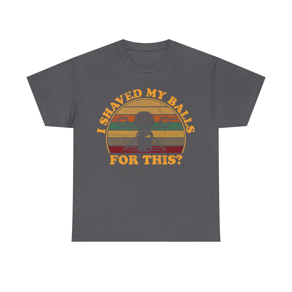 Funny Golf T-Shirt - I Shaved My Balls For This - Curb Your Enthusiasm - Rude Gift Tee Shirt