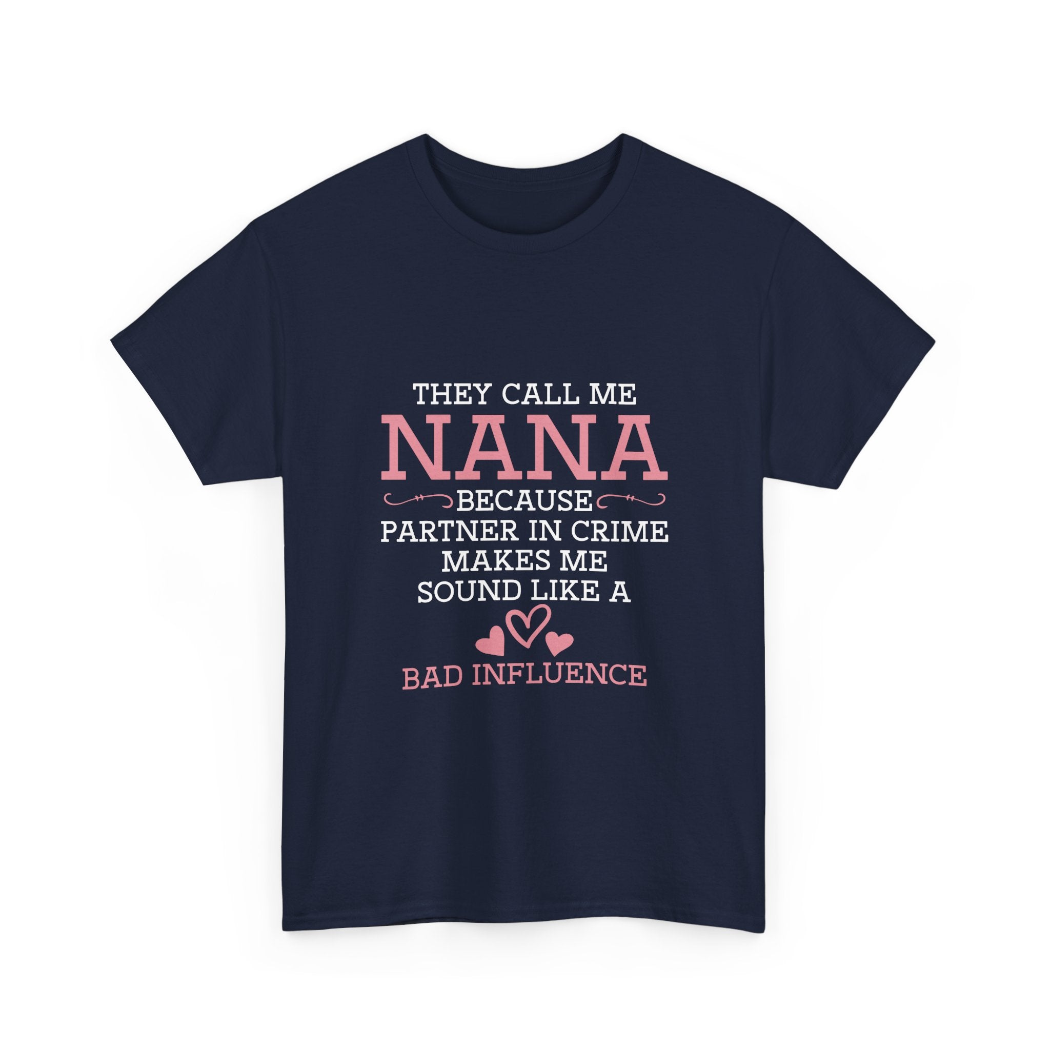 Nana Partner In Crime Tee Shirt - Funny Gift T-Shirt For Nanna Grandmother Grandma