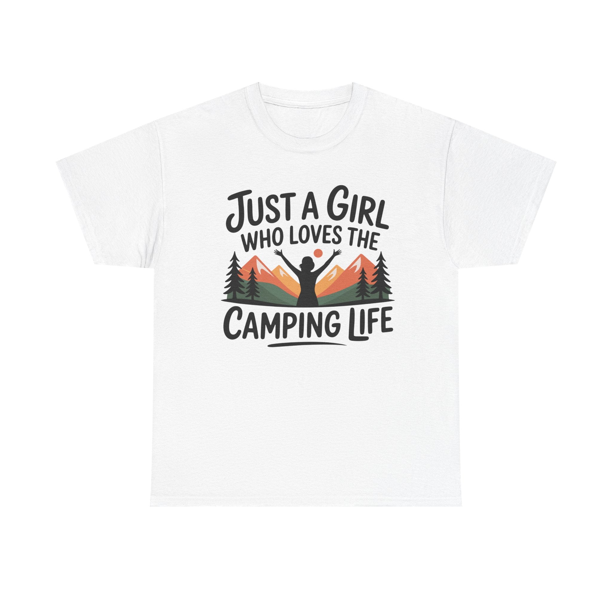 Camper T-Shirt - Just A Girl Who Loves Camping Life - Vanlife T Shirt - Campervan Tee Shirt Gift