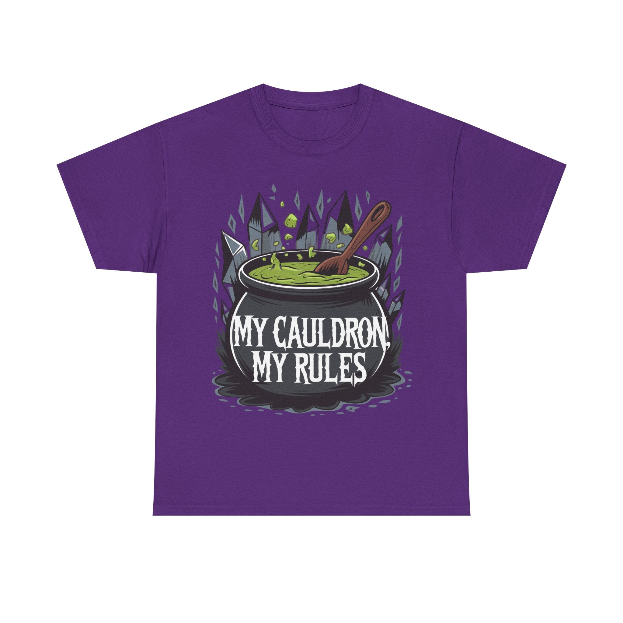 Funny Witch T-Shirt - My Cauldron My Rules - Wicken t Shirt - Gift Tee For Witches NEW