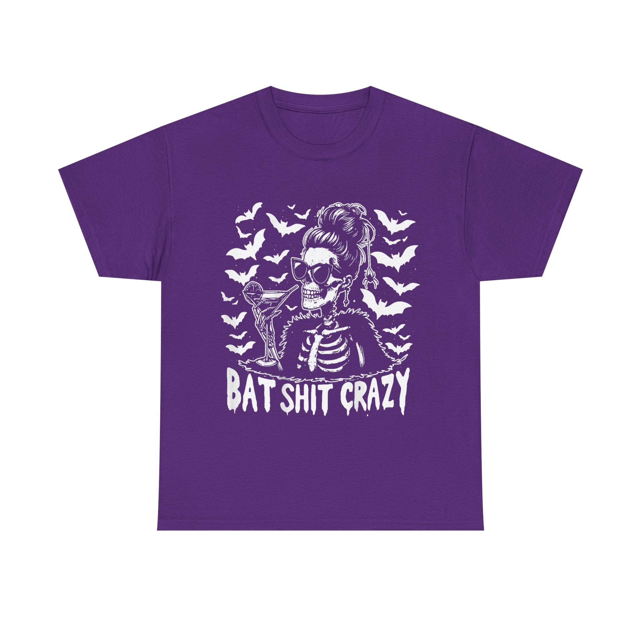 Funny T-Shirt - Bat Shit Crazy Tee Shirt - Gift For Witch - Wicken T Shirt For Witches - NEW