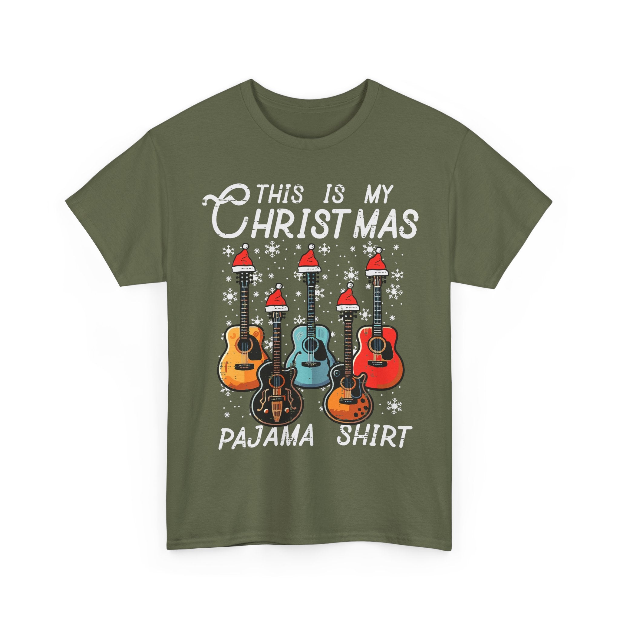 Guitar T-Shirt Xmas Gift - This Is My Christmas Pajama Shirt - Guitarist Tee Pyjama Shirt
