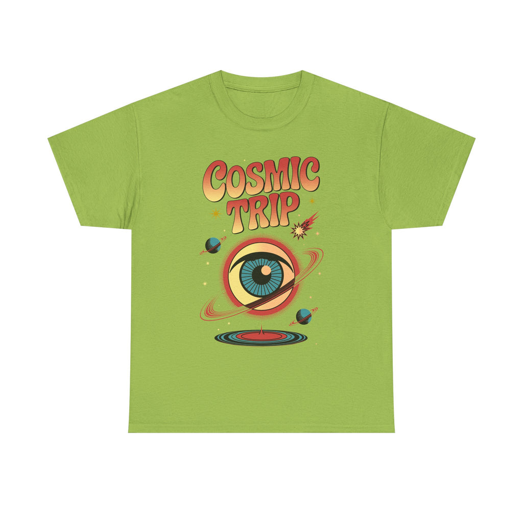 Cosmic Trip T-Shirt — Retro Space Eye Graphic Psychedelic Tee