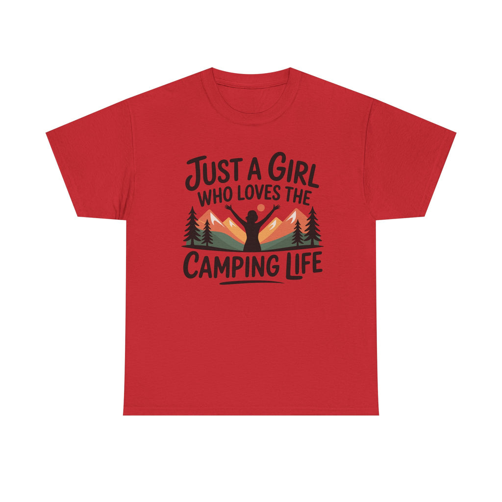 Funny Camper T-Shirt - Just A Girl Who Loves Camping Life - Vanlife T Shirt - Campervan Tee Shirt Gift NEW