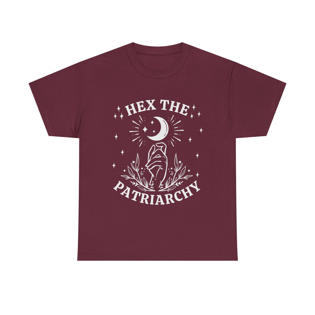 Hex The Patriachy T Shirt - Feminist Witch T-Shirt - Gift For Witches - Wicken Feminism Tee Shirt NEW