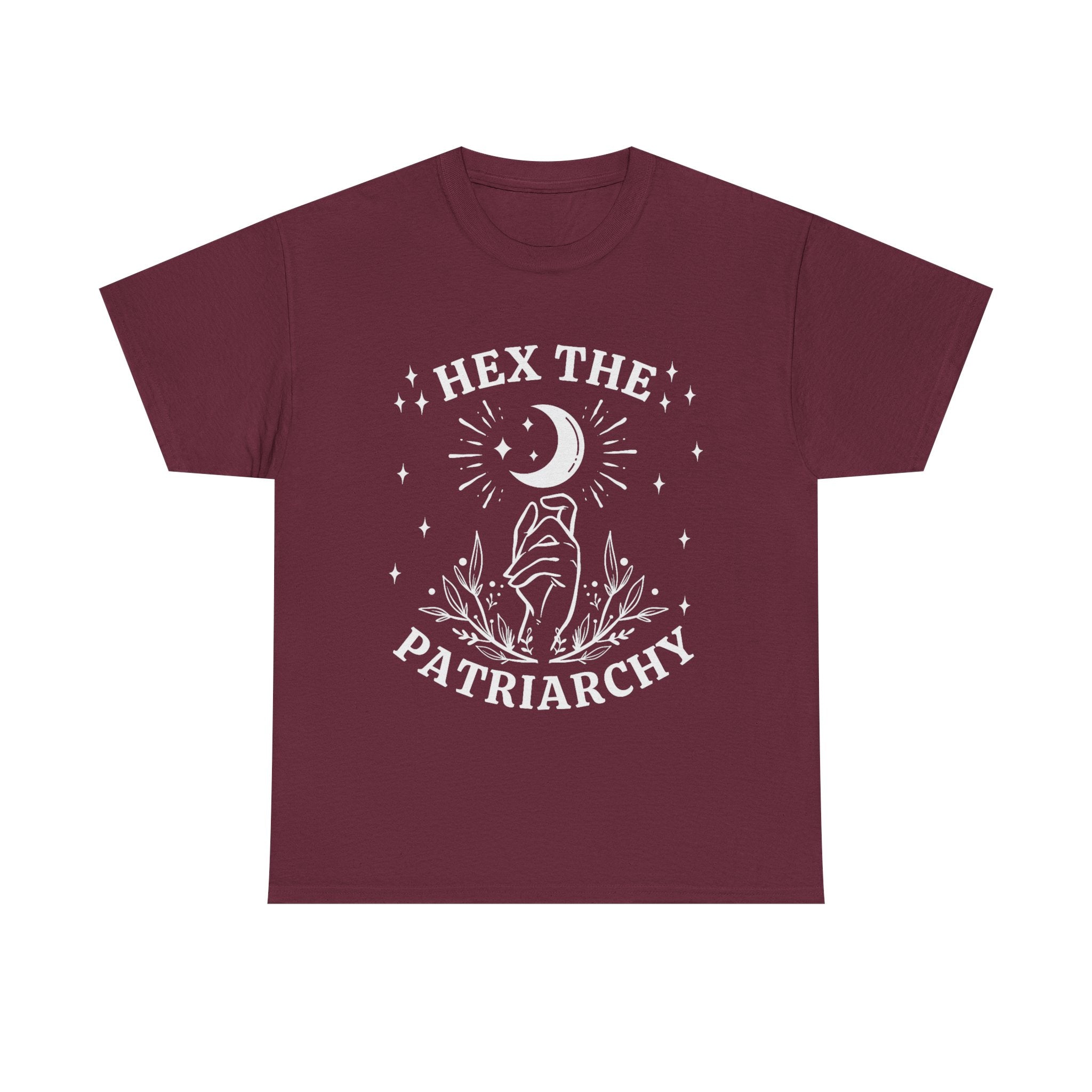 Hex The Patriachy T Shirt - Feminist Witch T-Shirt - Gift For Witches - Wicken Feminism Tee Shirt NEW