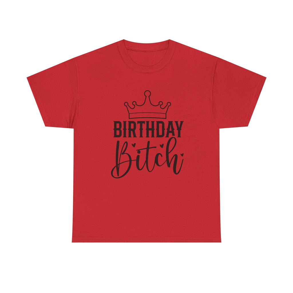 Birthday Bitch T-Shirt - Funny Rude Adult Crown Birthday Gift Tee for Women Girls