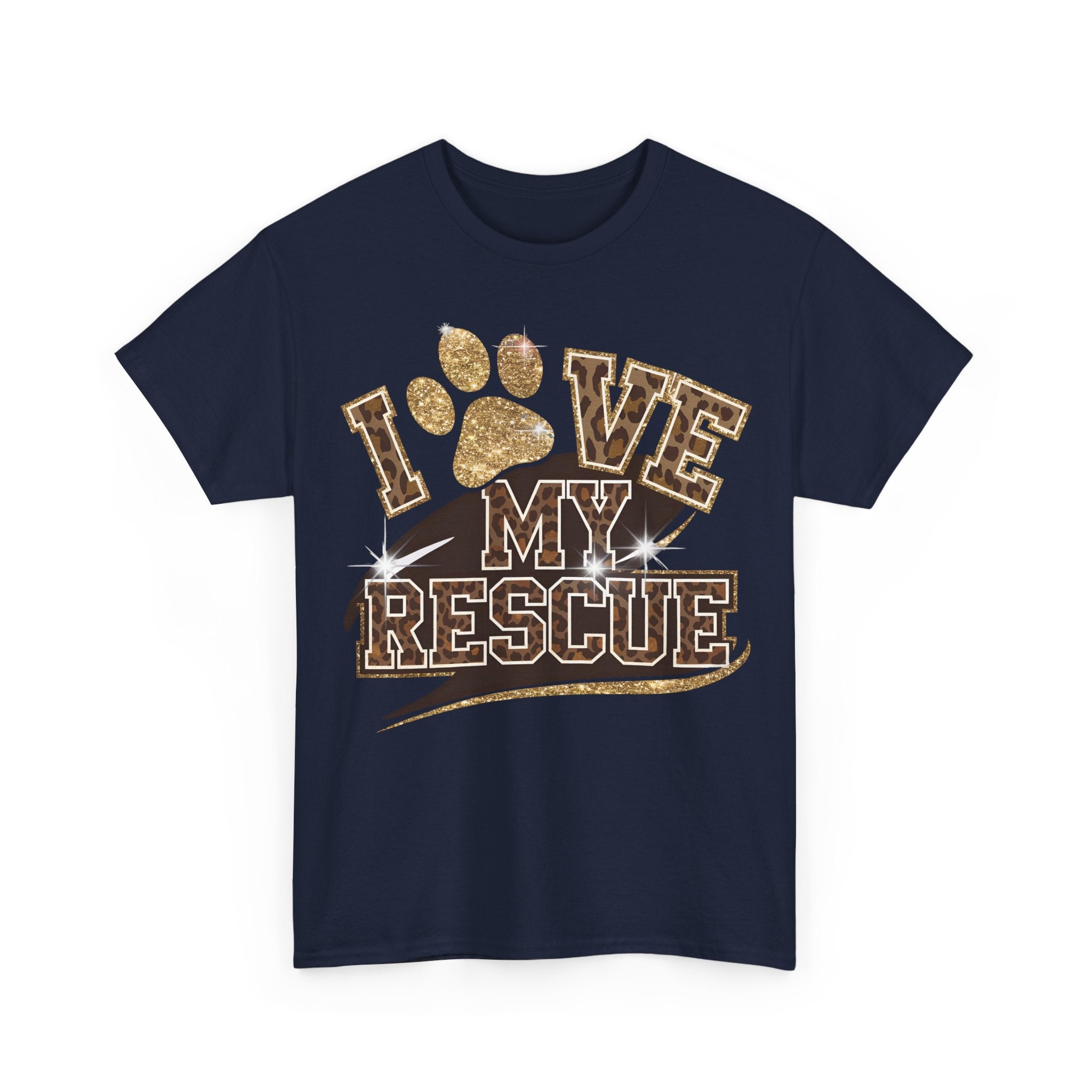 I Love My Rescue Dog Tee Shirt - T-Shirt Gift For Rescue Puppy Dog Owner - NEW