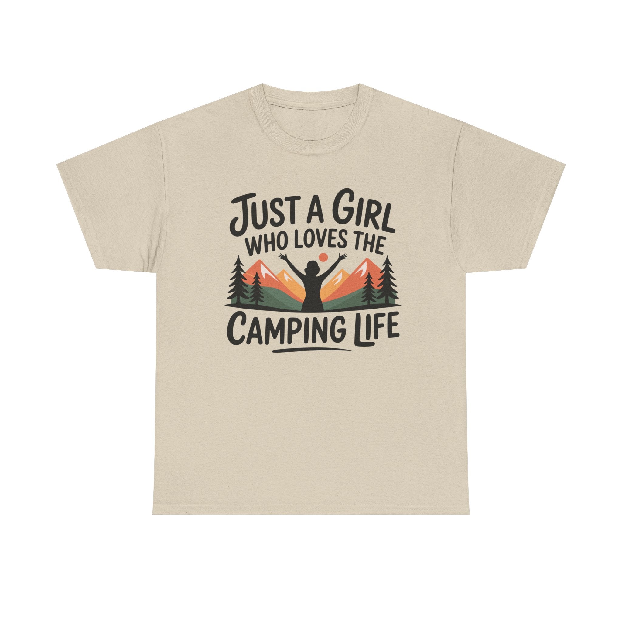 Camper T-Shirt - Just A Girl Who Loves Camping Life - Vanlife T Shirt - Campervan Tee Shirt Gift