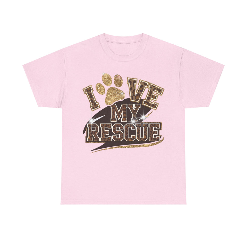 I Love My Rescue Dog Tee Shirt - T-Shirt Gift For Rescue Puppy Dog Owner - NEW
