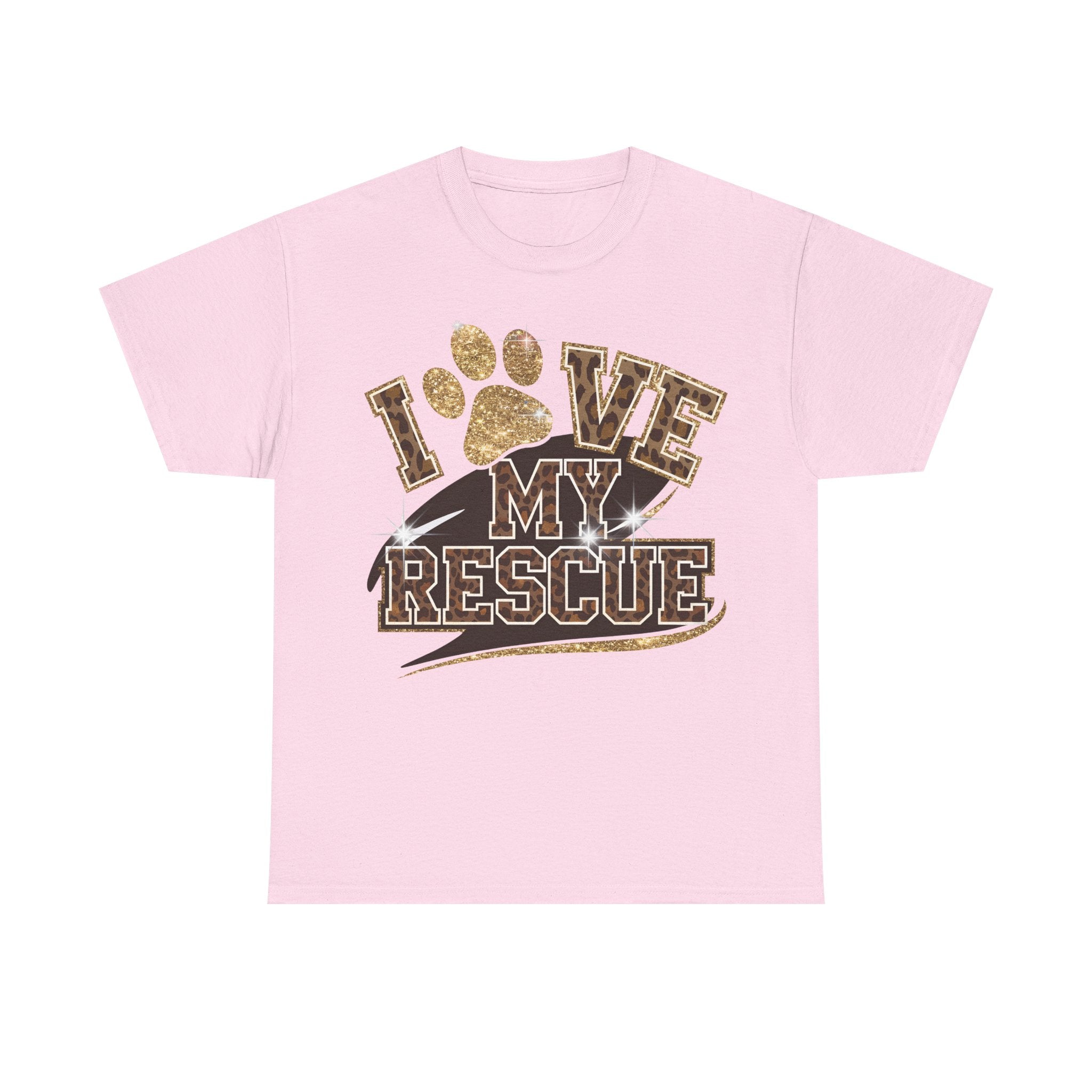 I Love My Rescue Dog Tee Shirt - T-Shirt Gift For Rescue Puppy Dog Owner - NEW