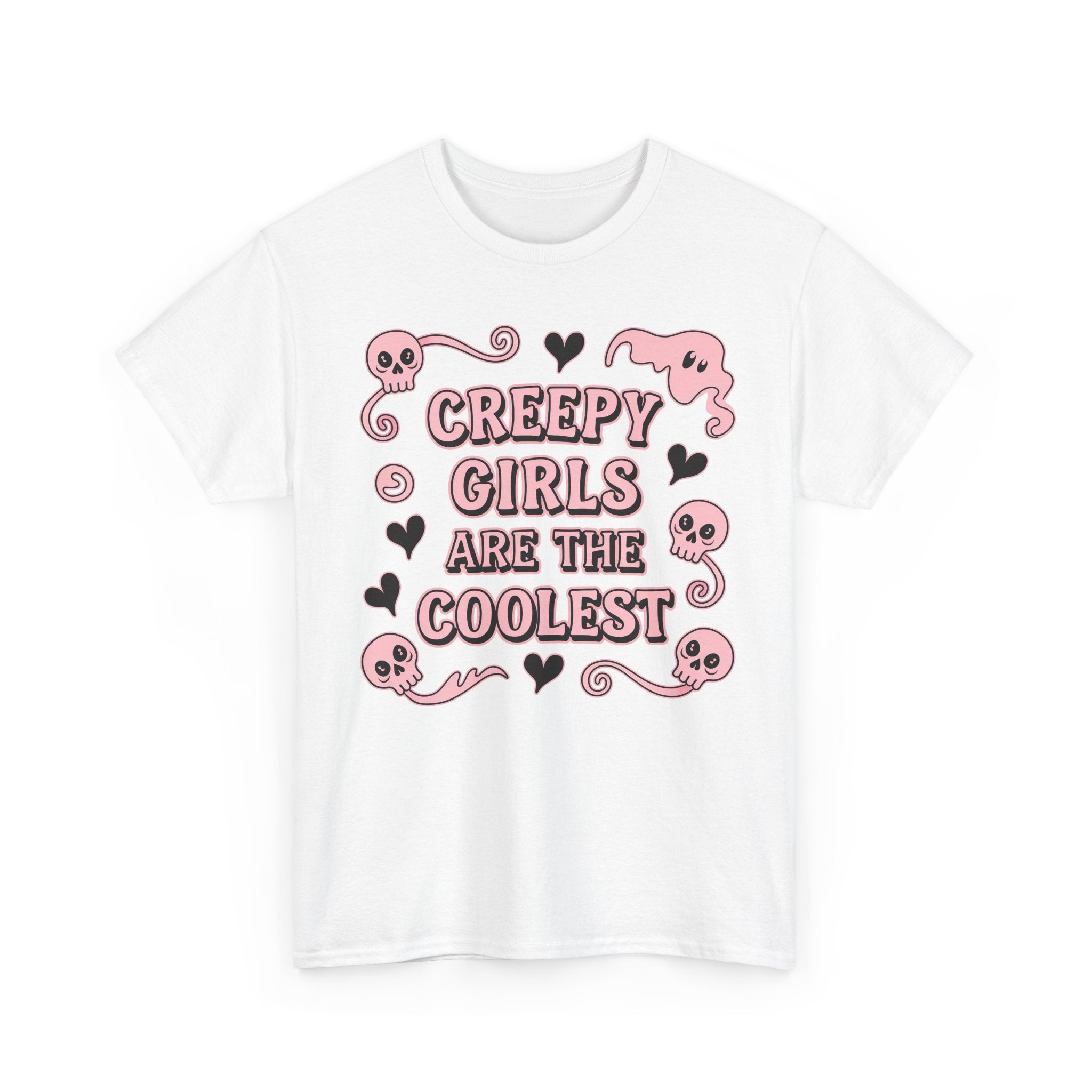 Funny Witch T Shirt - Creepy Girls Are The Coolest - Tee Shirt For Witches - Wicken T-Shirt Gift NEW