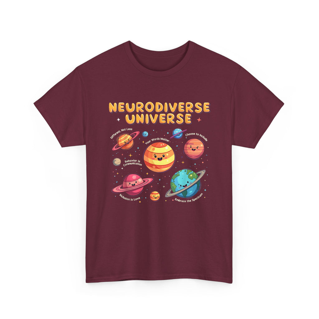 Neurodiverse Universe T-Shirt - Autism, ADHD, ASD Awareness Gift Tee Shirt NEW
