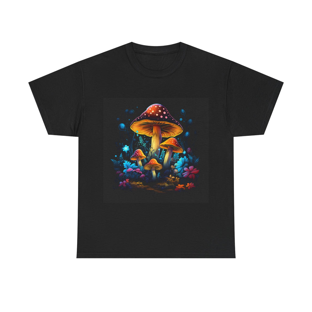 Mushroom Forest Tee - Vibrant Psychedelic Fungi Graphic T-Shirt Gift For Foragers