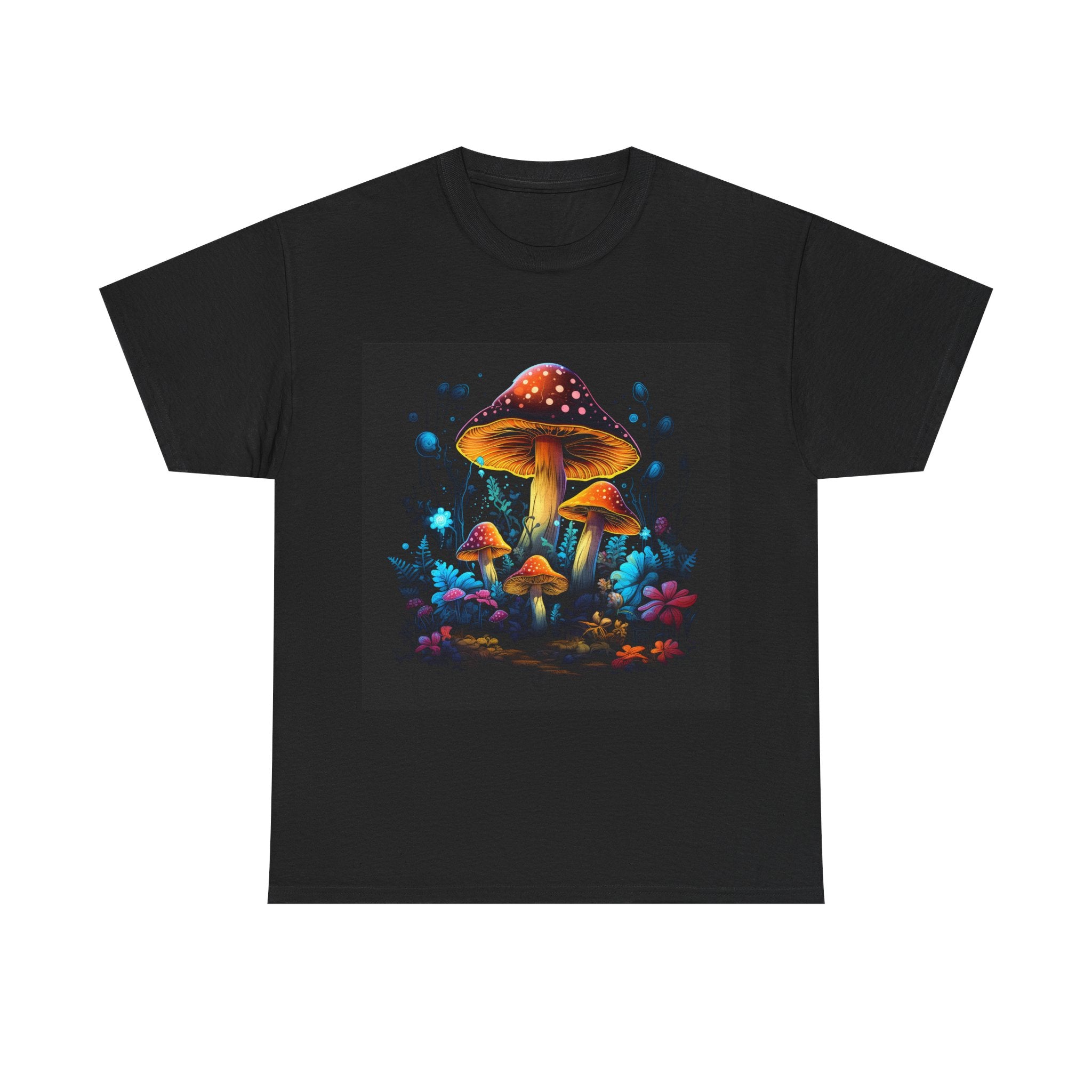 Mushroom Forest Tee - Vibrant Psychedelic Fungi Graphic T-Shirt Gift For Foragers