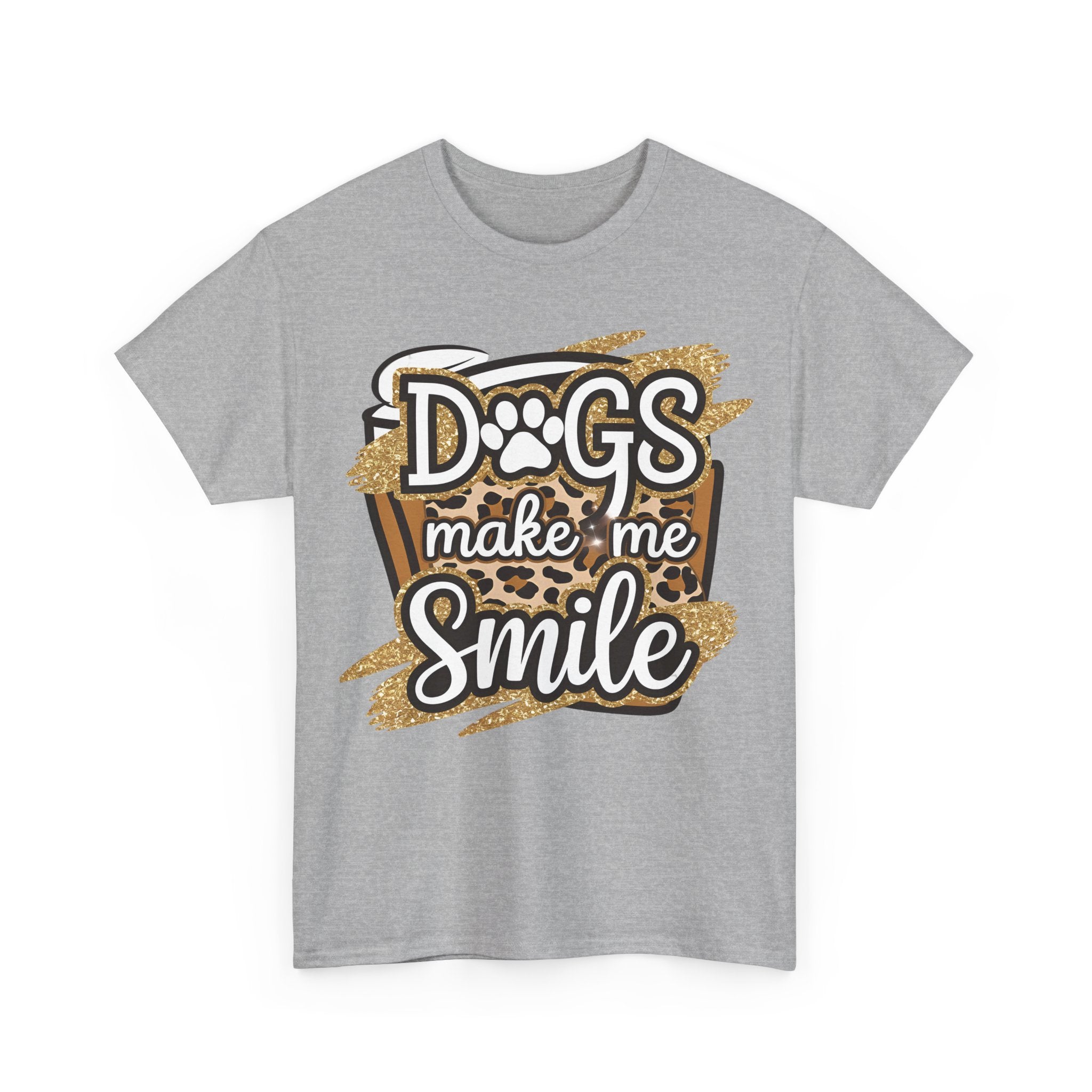 Dog Lover Tee Shirt - Dogs Make Me Smile - Funny T-Shirt Gift For Dog Owner