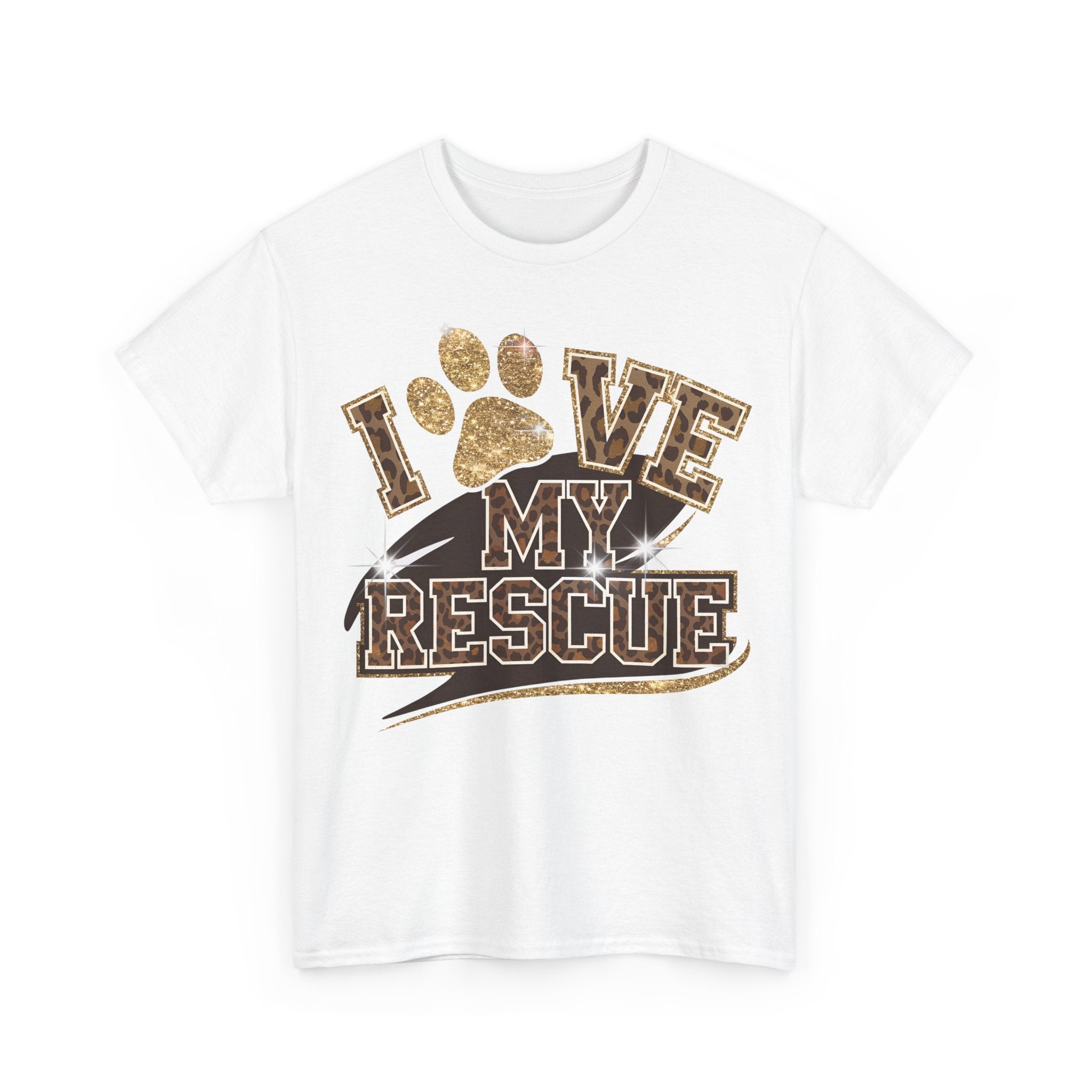 I Love My Rescue Dog Tee Shirt - T-Shirt Gift For Rescue Puppy Dog Owner - NEW