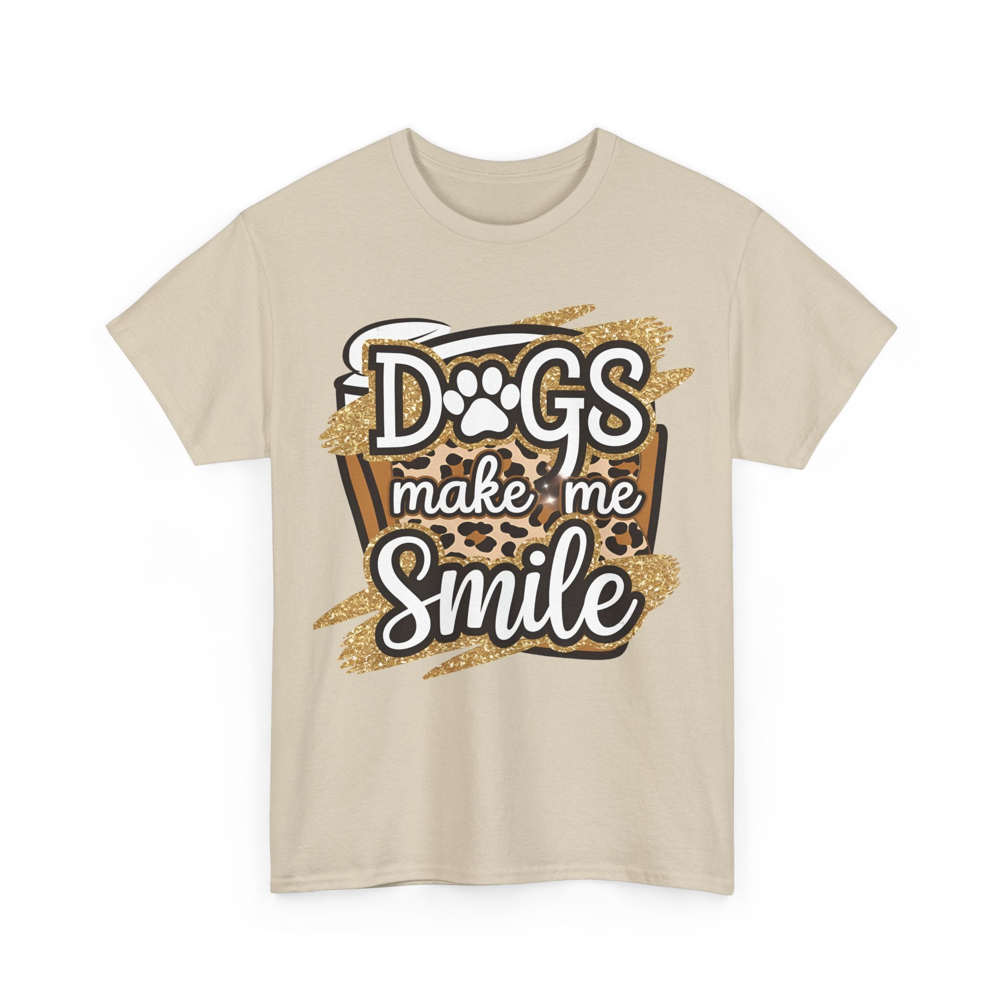 Dog Lover Tee Shirt - Dogs Make Me Smile - Funny T-Shirt Gift For Dog Owner