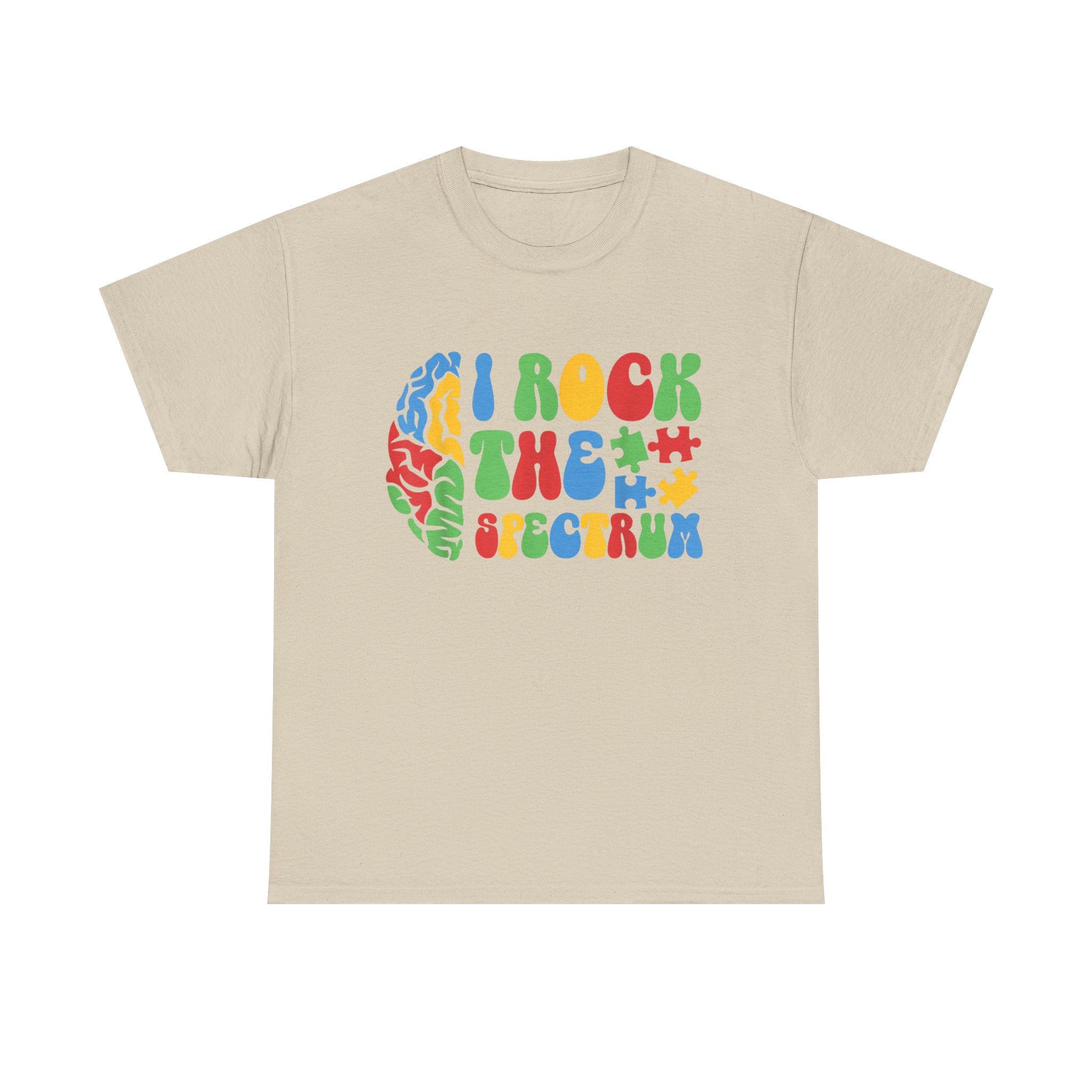 I Rock the Spectrum T-Shirt -  Colorful ADHD Aspergers ASD Autism Awareness Tee Shirt Gift