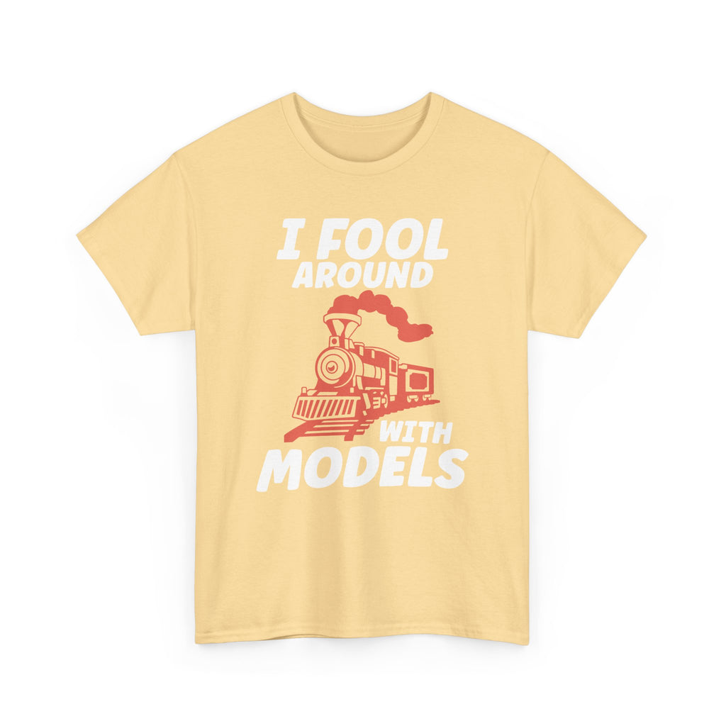 Train Set Model Tee Shirt - Funny T-Shirt Gift For Train Model Enthusiasts - Gift For Dad Grandad Into Trains
