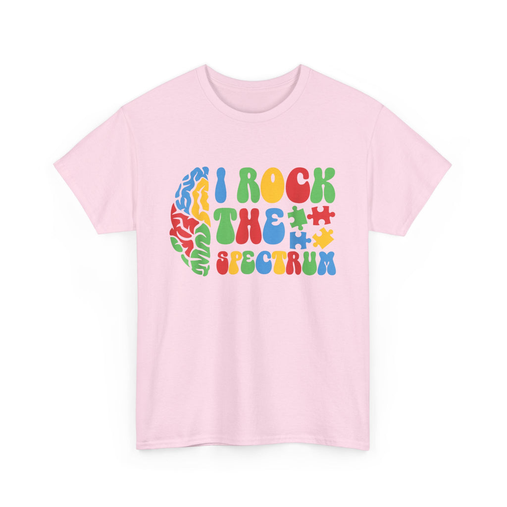 I Rock the Spectrum T-Shirt -  Colorful ADHD Aspergers ASD Autism Awareness Tee Shirt Gift
