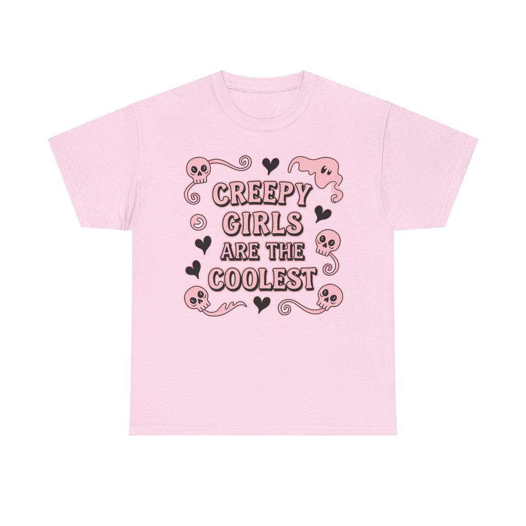 Funny Witch T Shirt - Creepy Girls Are The Coolest - Tee Shirt For Witches - Wicken T-Shirt Gift NEW