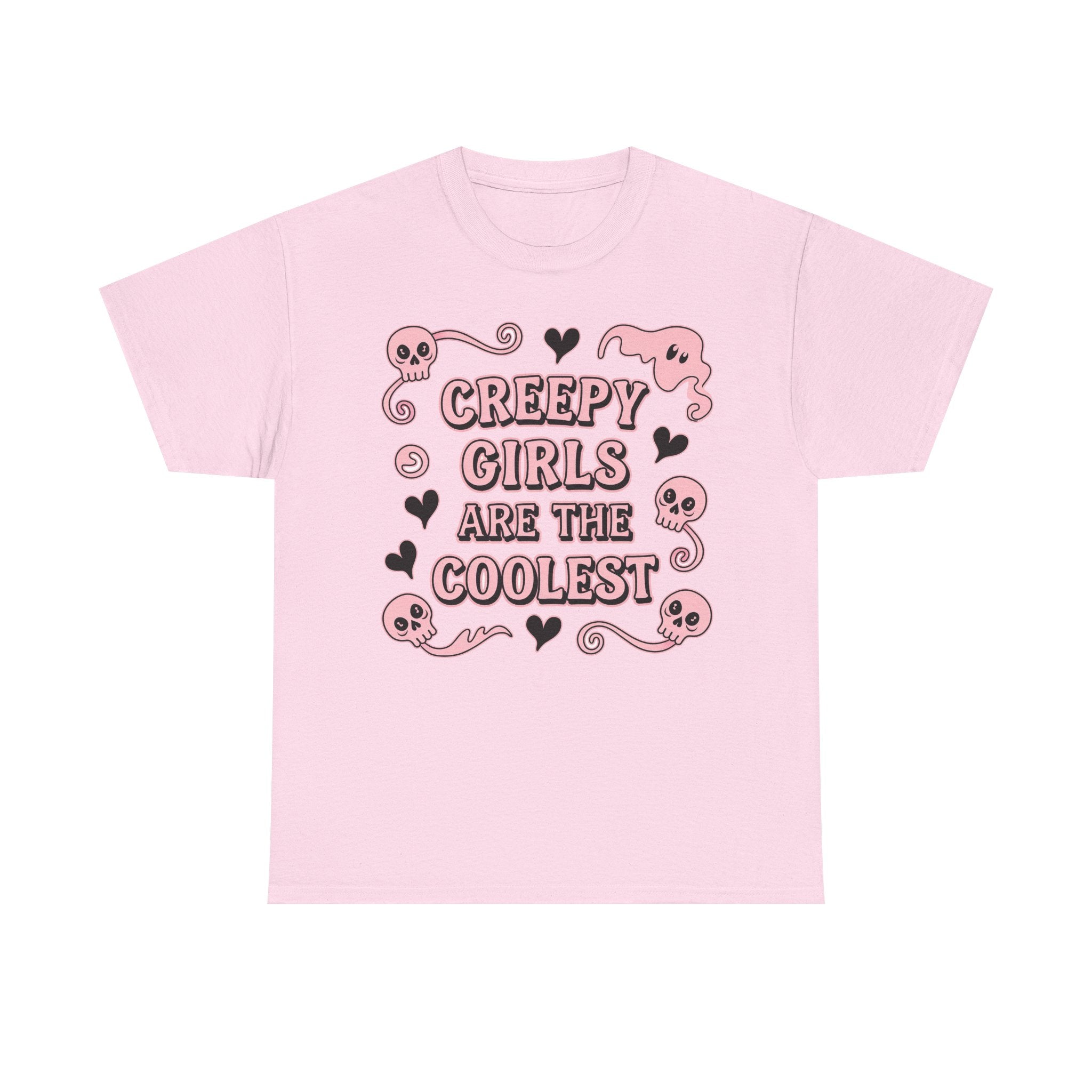 Funny Witch T Shirt - Creepy Girls Are The Coolest - Tee Shirt For Witches - Wicken T-Shirt Gift NEW