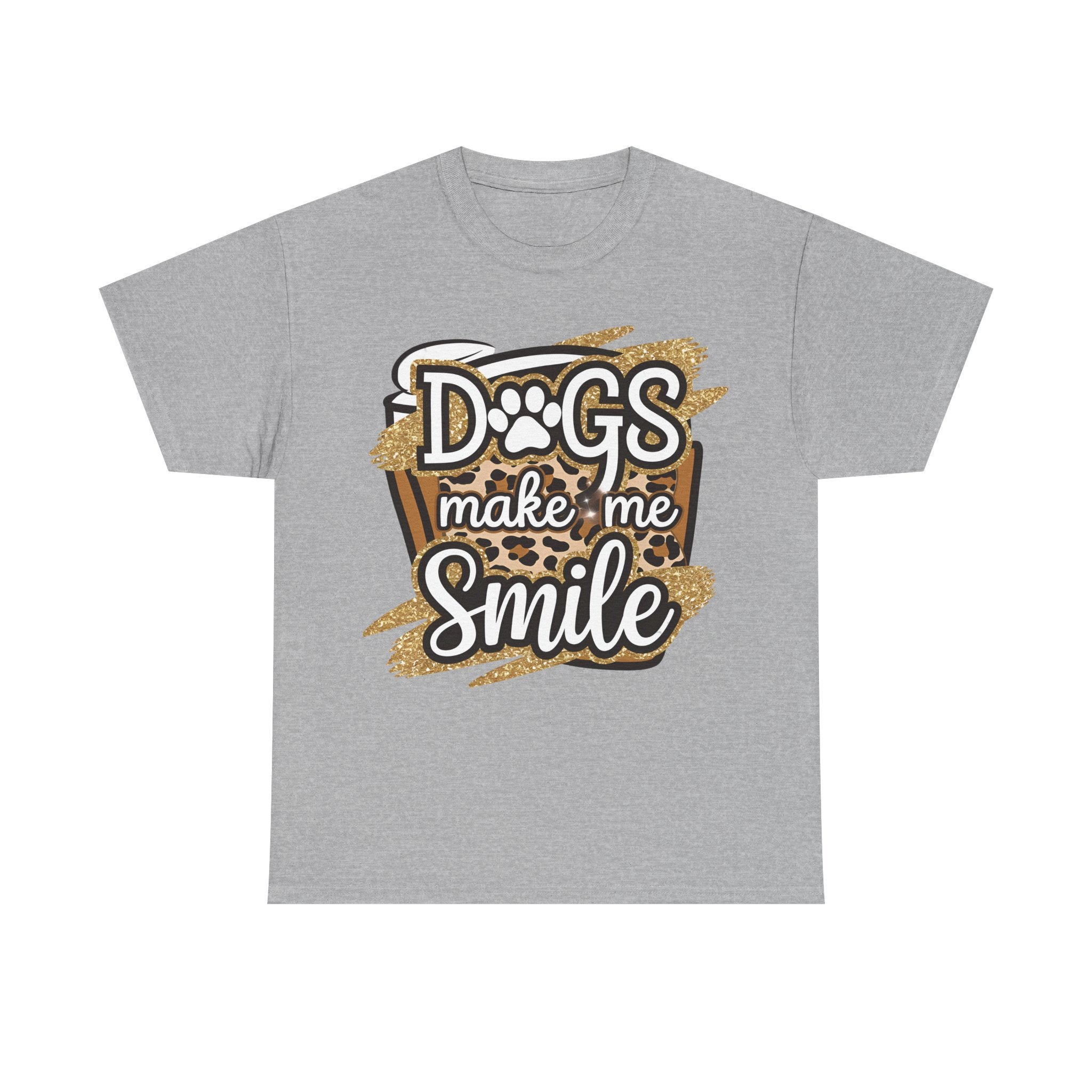 Dog Lover Tee Shirt - Dogs Make Me Smile - Funny T-Shirt Gift For Dog Owner