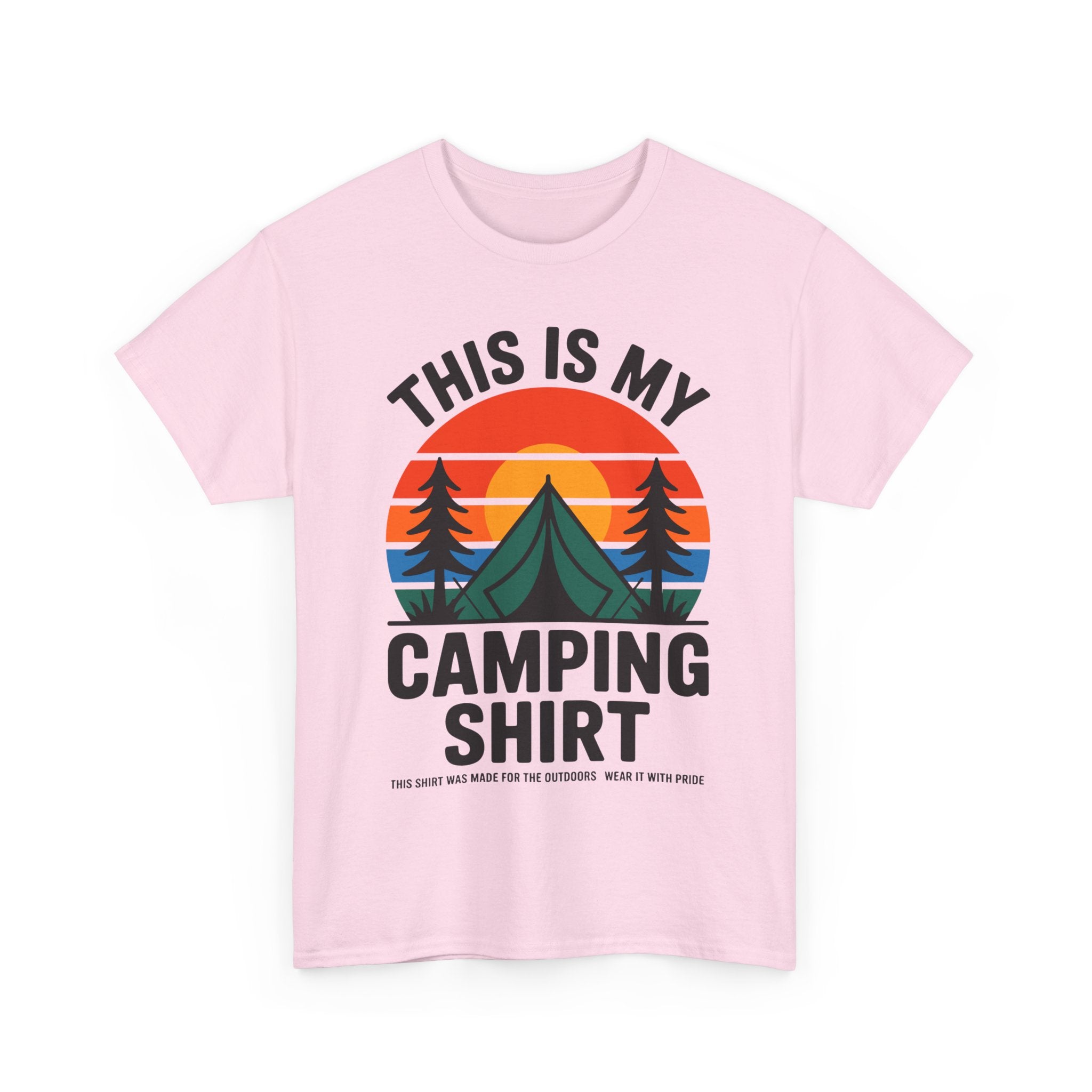 T-Shirt - This Is My Camping Shirt - Funny T Shirt Gift For Campers - Vanlife Tee For Campervan Vanlifers