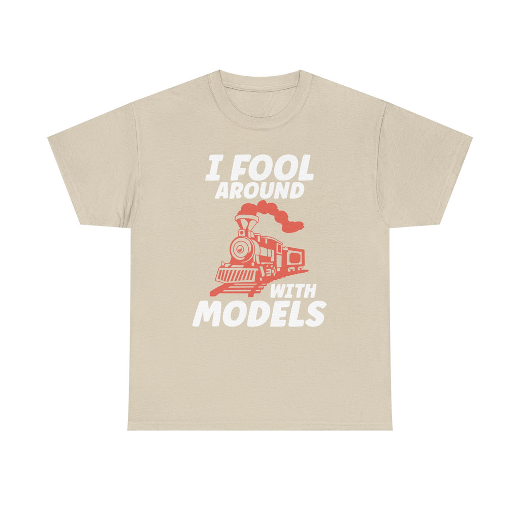 Train Set Model Tee Shirt - Funny T-Shirt Gift For Train Model Enthusiasts - Gift For Dad Grandad Into Trains