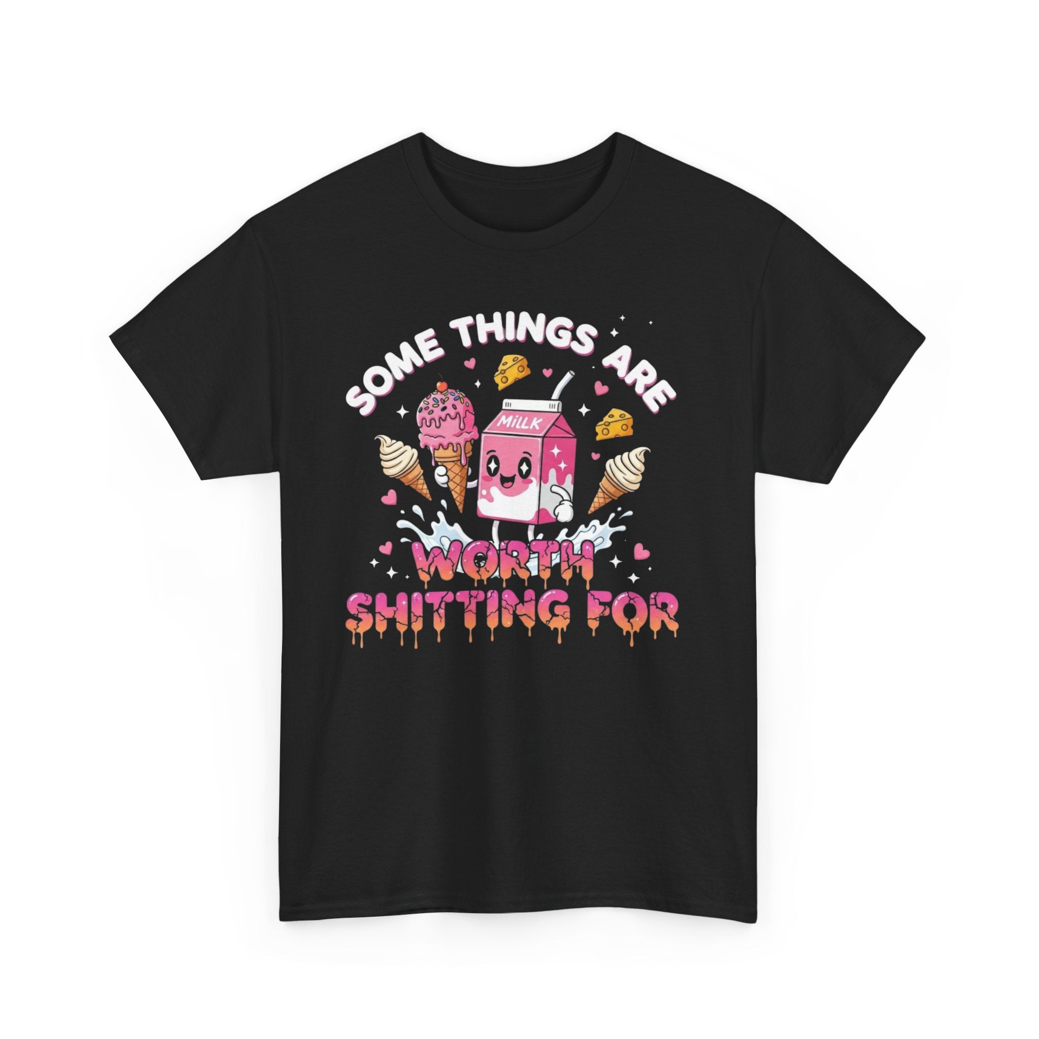 Funny T-Shirt - Some Things Are Worth Shitting For - IBS Gluten Intolerence Gift Tee Shirt
