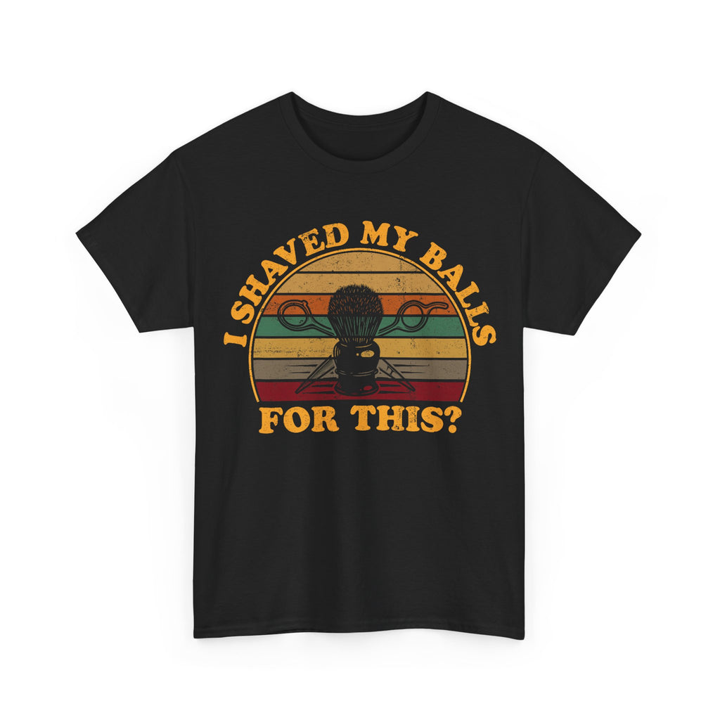 Funny Golf T-Shirt - I Shaved My Balls For This - Curb Your Enthusiasm - Rude Gift Tee Shirt