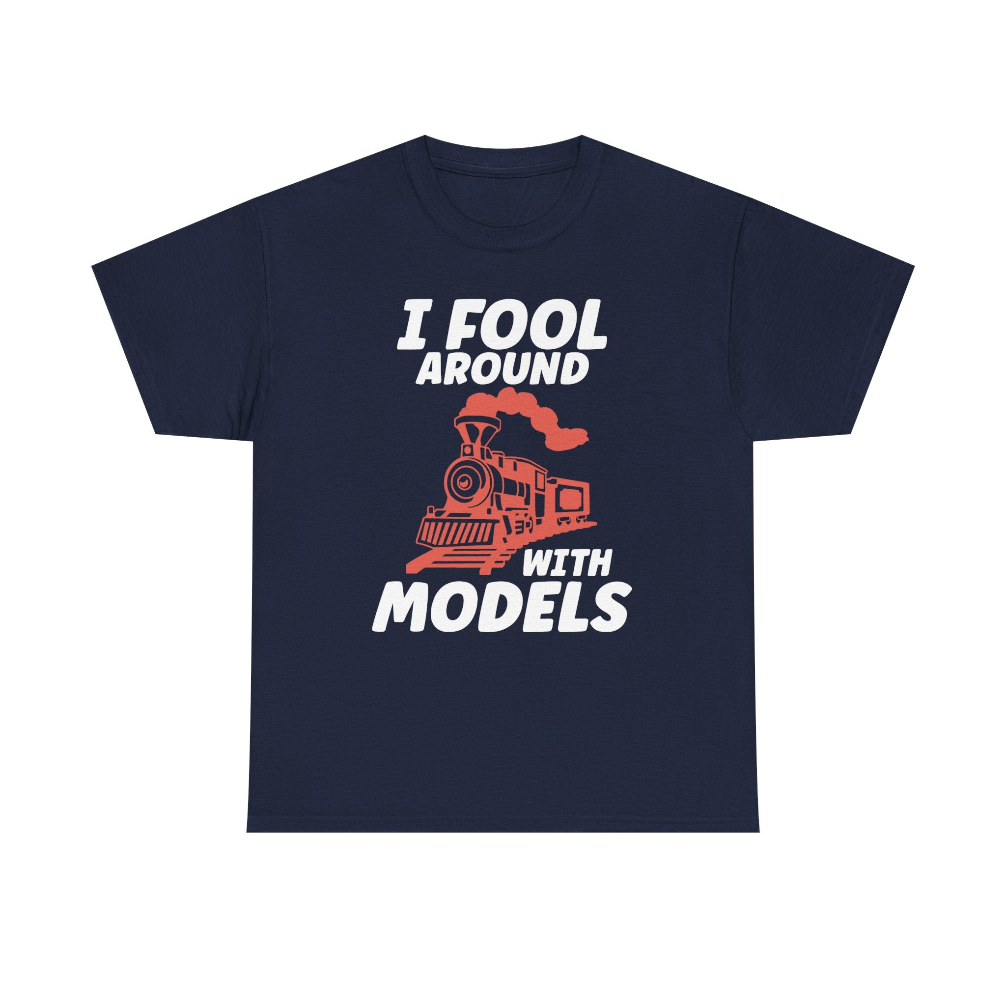 Train Set Model Tee Shirt - Funny T-Shirt Gift For Train Model Enthusiasts - Gift For Dad Grandad Into Trains