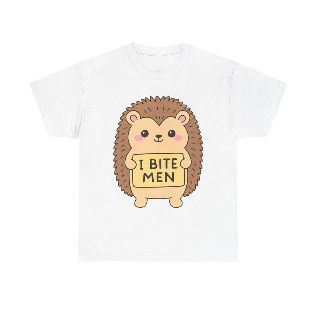 Funny Feminism T-Shirt - I Bite Men - Tee Shirt For Feminist - Anti Patriachy Gift NEW