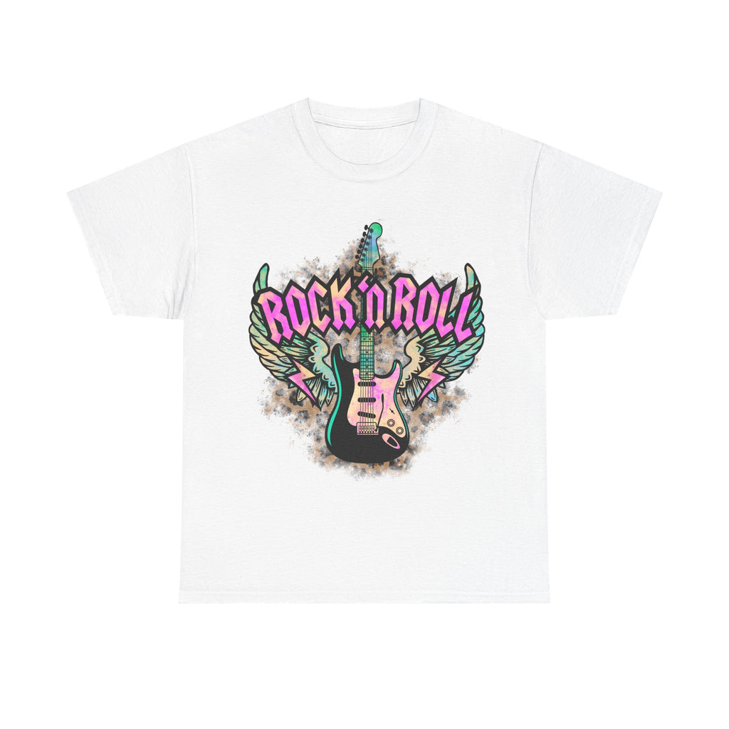 Rock n Roll Guitar T Shirt - Gift Tee Shirt For Guitarist Or Rock Fan