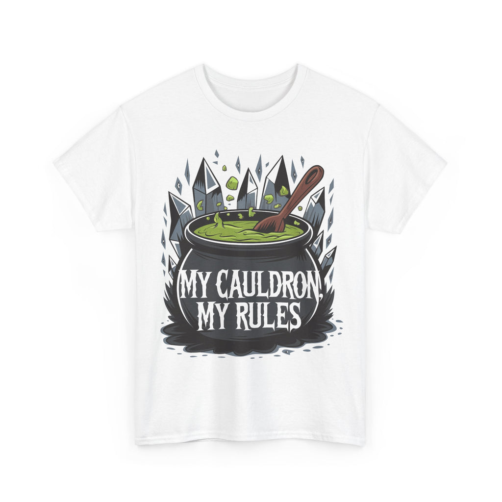 Funny Witch T-Shirt - My Cauldron My Rules - Wicken t Shirt - Gift Tee For Witches NEW