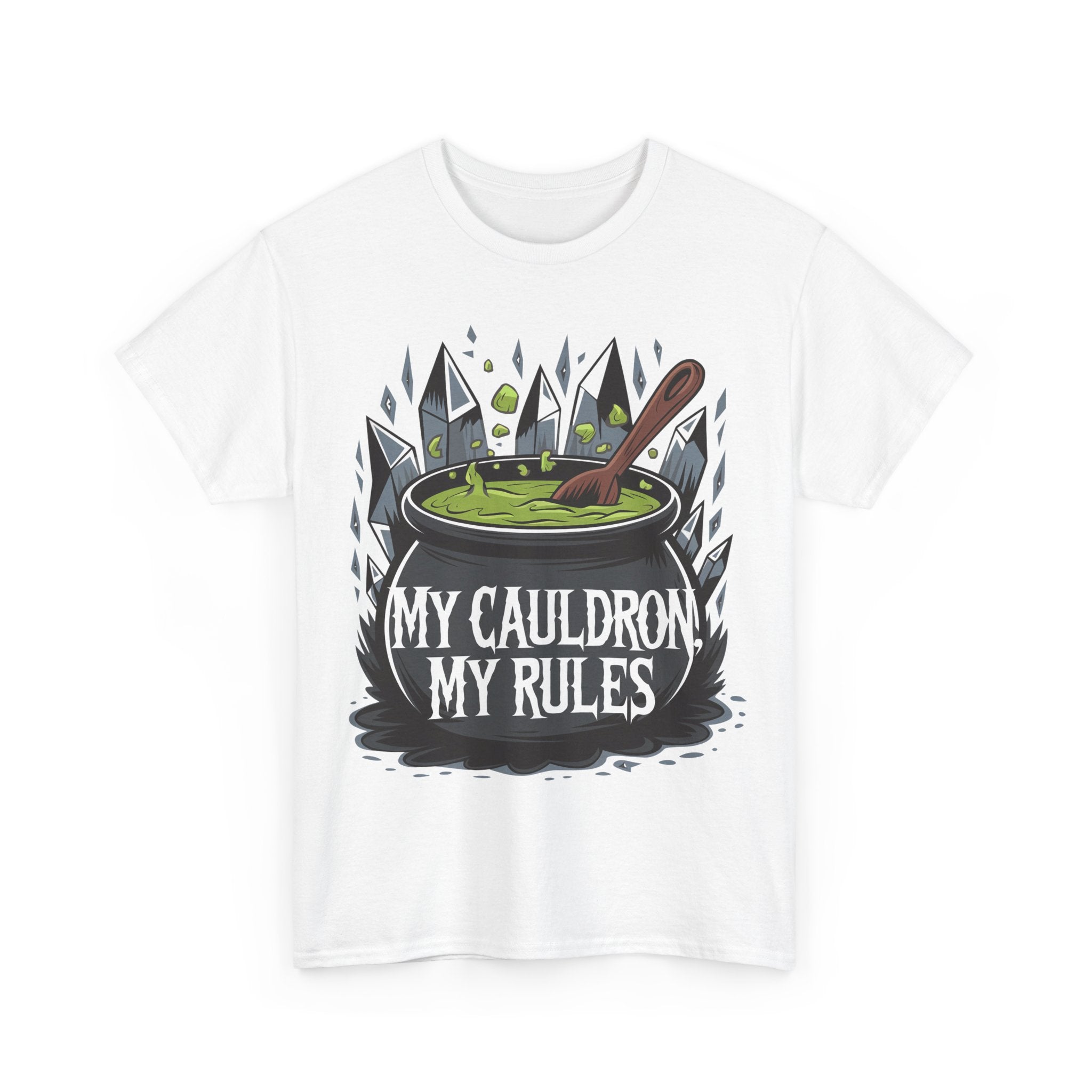 Funny Witch T-Shirt - My Cauldron My Rules - Wicken t Shirt - Gift Tee For Witches NEW