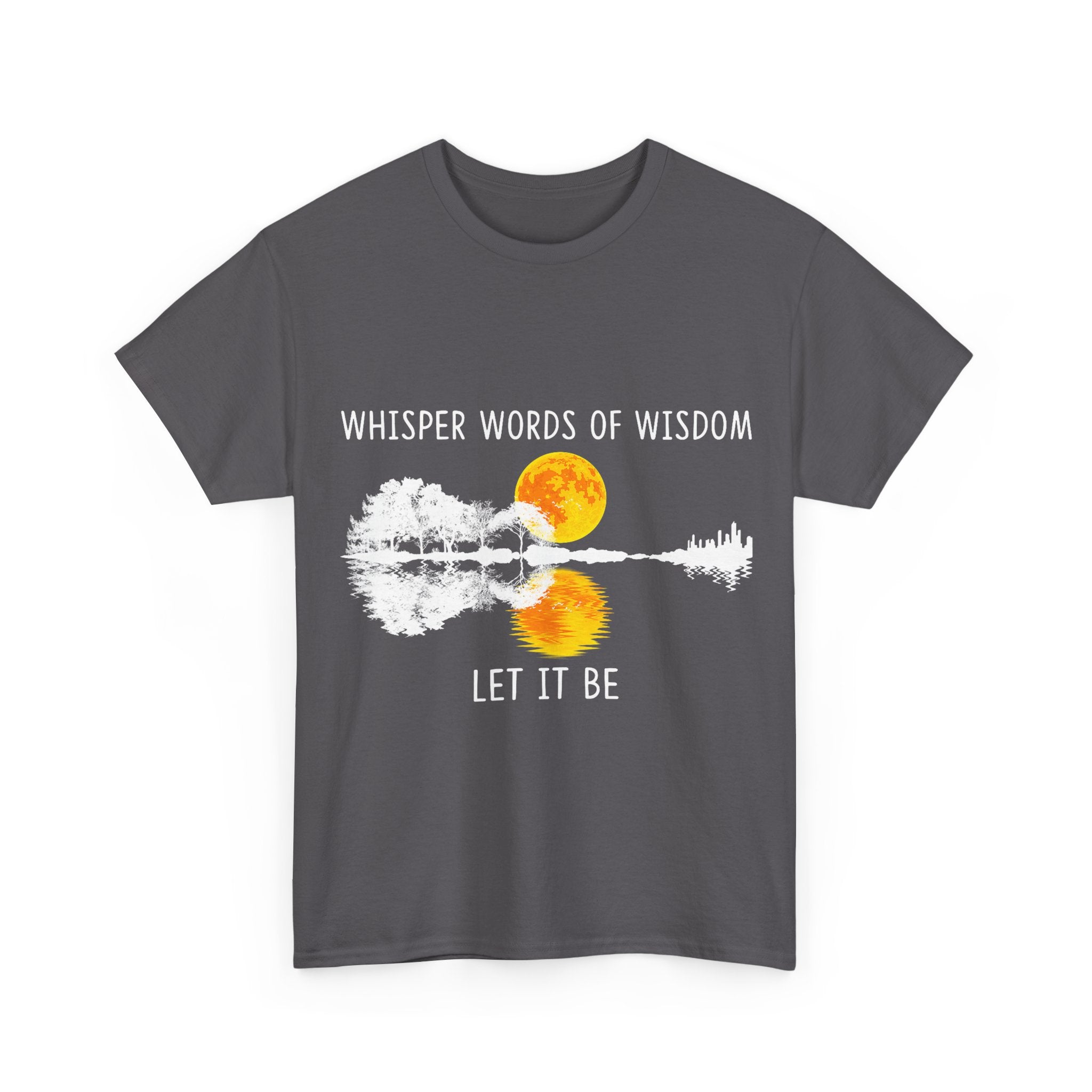 Guitar T-Shirt - Whisper Words of Wisdom - Beatles Vintage Music Tee Shirt for Guitarist